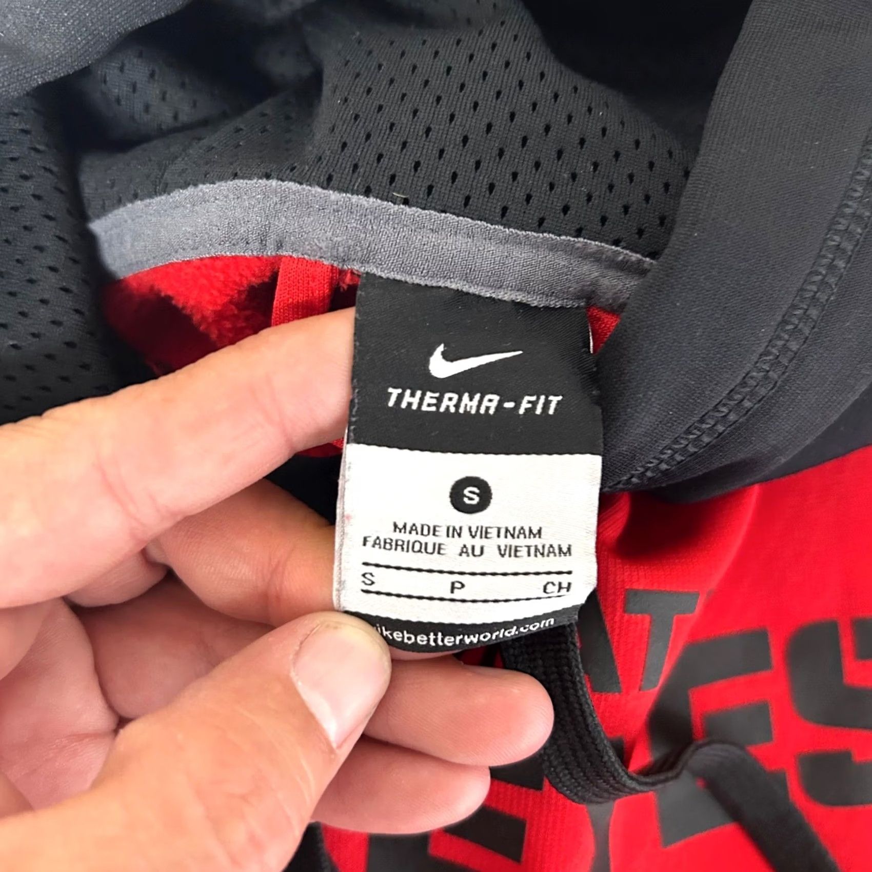 Nike Nike Buckeyes Hoodie Mens S Red Black Therma-FIT Pullover Sweatshirt Size US S / EU 44-46 / 1 - 4 Thumbnail