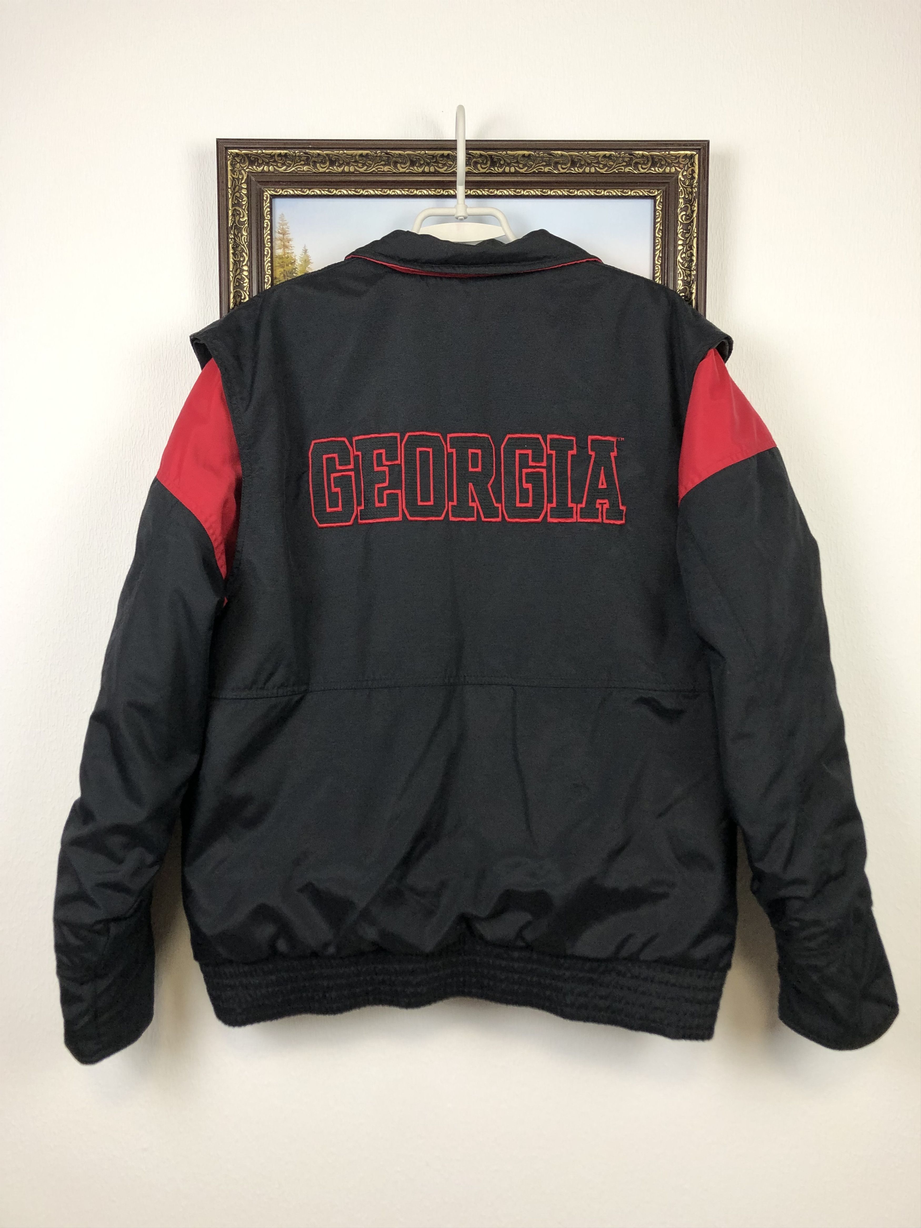 Nike × Vintage Vintage Team Nike Georgia Bulldogs Jacket Bomber Rare Size US L / EU 52-54 / 3 - 1 Thumbnail