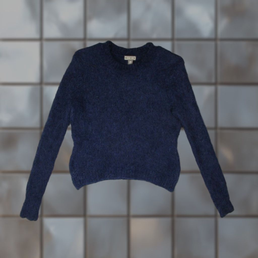 J.Crew J.CREW Point Sur Women's Blue Alpaca Merino Blend Crew Neck Pullover Sweater XS Size XS / US 0-2 / IT 36-38 - 1 Thumbnail
