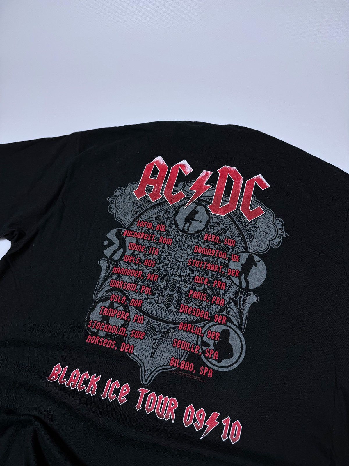 Band Tees AC/DC Black Ice Tour 2009-2010 T-Shirt merchandise Size US XL / EU 56 / 4 - 6 Thumbnail
