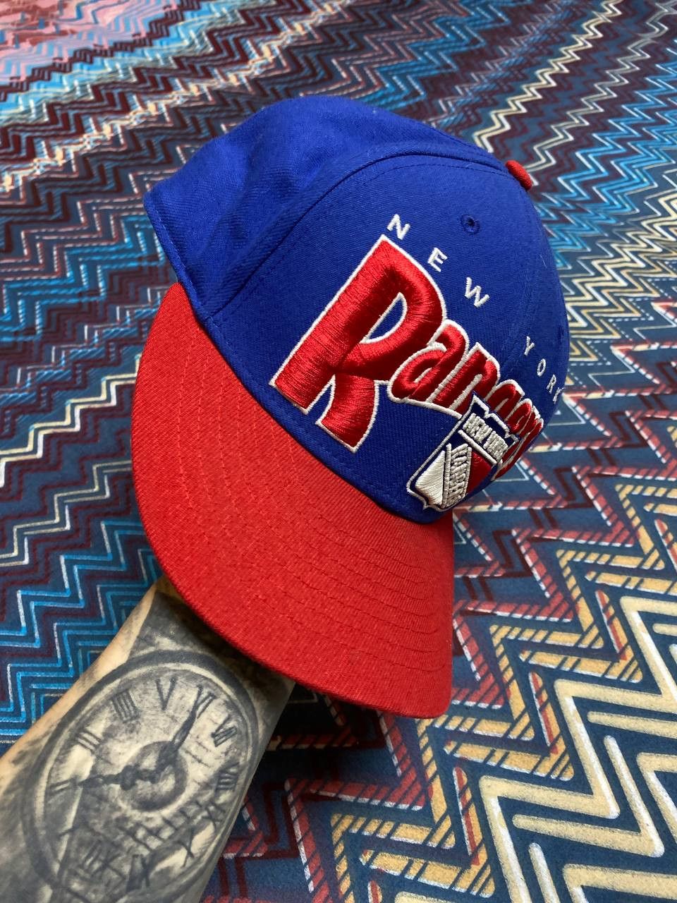 NHL Hats NHL Vintage blue big logo Cap Y2K streetwear Size ONE SIZE - 6 Thumbnail