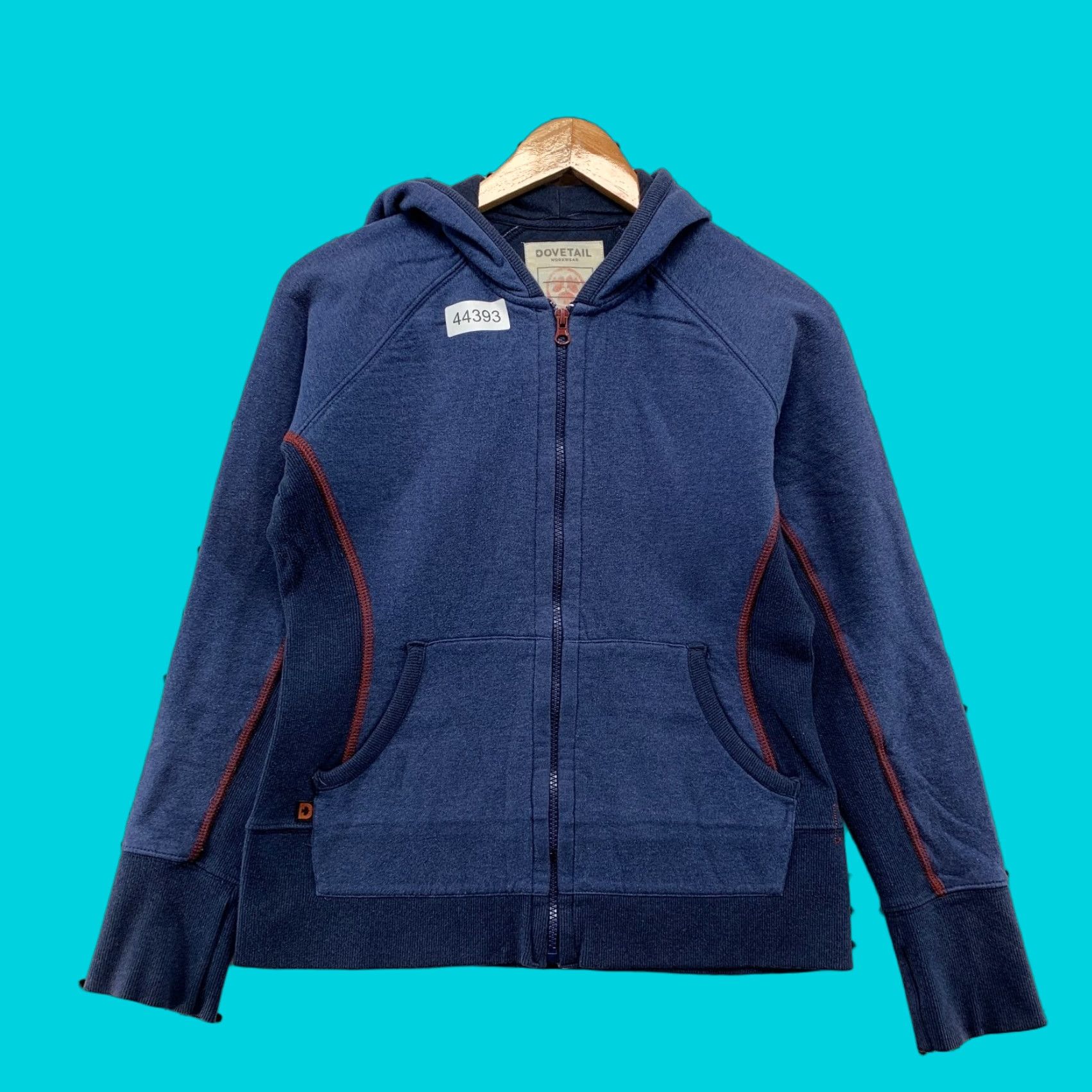 Vintage Dovetail Zip Hoodie Sweatshirt Womens S Blue Hooded Sweatshirt Hoodie Zip Pocketed Fleece Regular Size Womens Blue Dovetail Workwear Size S / US 4 / IT 40 - 1 Thumbnail