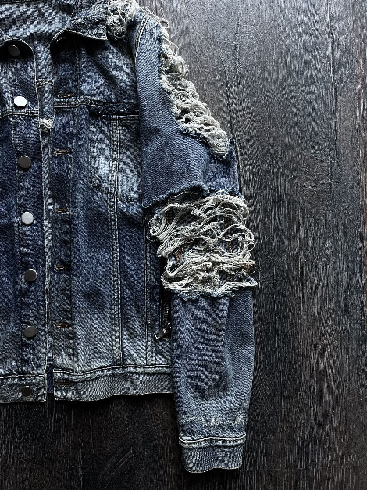 Balmain Balmain Destroyed Distressed Denim Jacket Size US M / EU 48-50 / 2 - 3 Thumbnail
