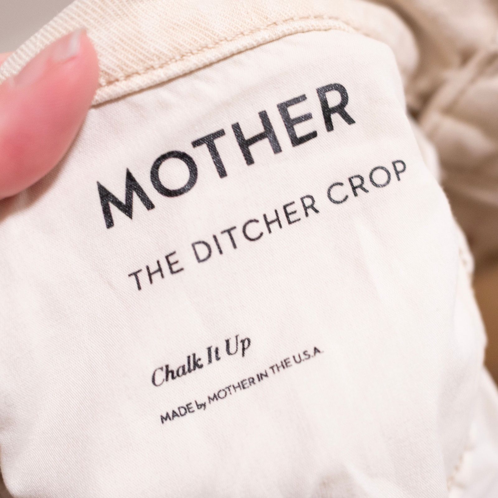 MOTHER Mother The Ditcher Crop Jeans Chalk It Up Size 25" / US 0 / IT 36 - 7 Thumbnail
