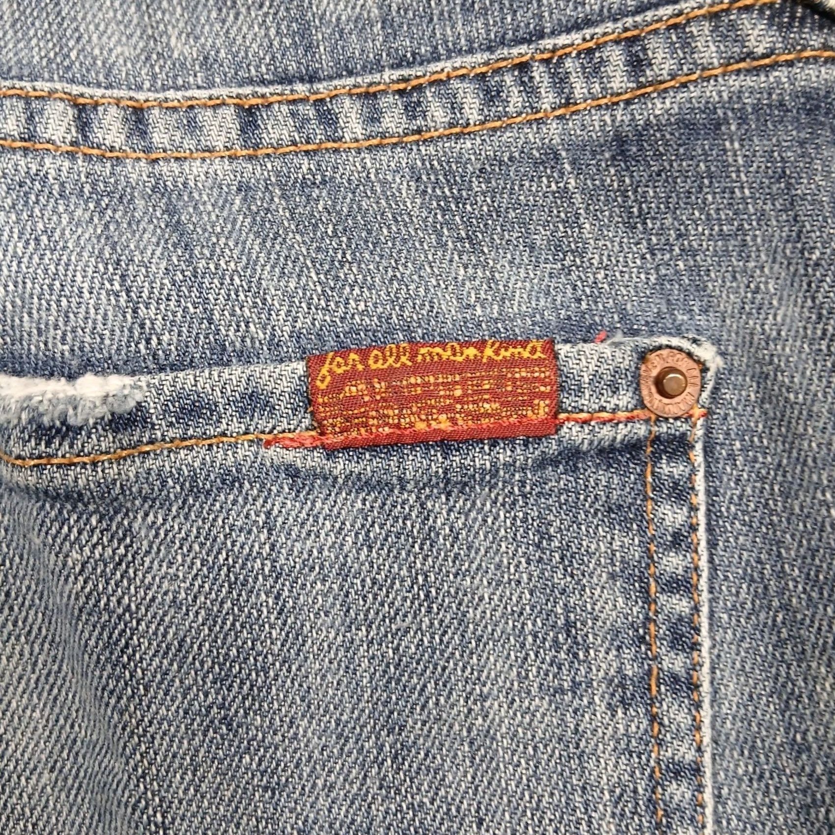 7 For All Mankind 7 For All Mankind Jeans Womens 29 Blue Denim Flare Cotton Lycra Size 29" - 4 Thumbnail