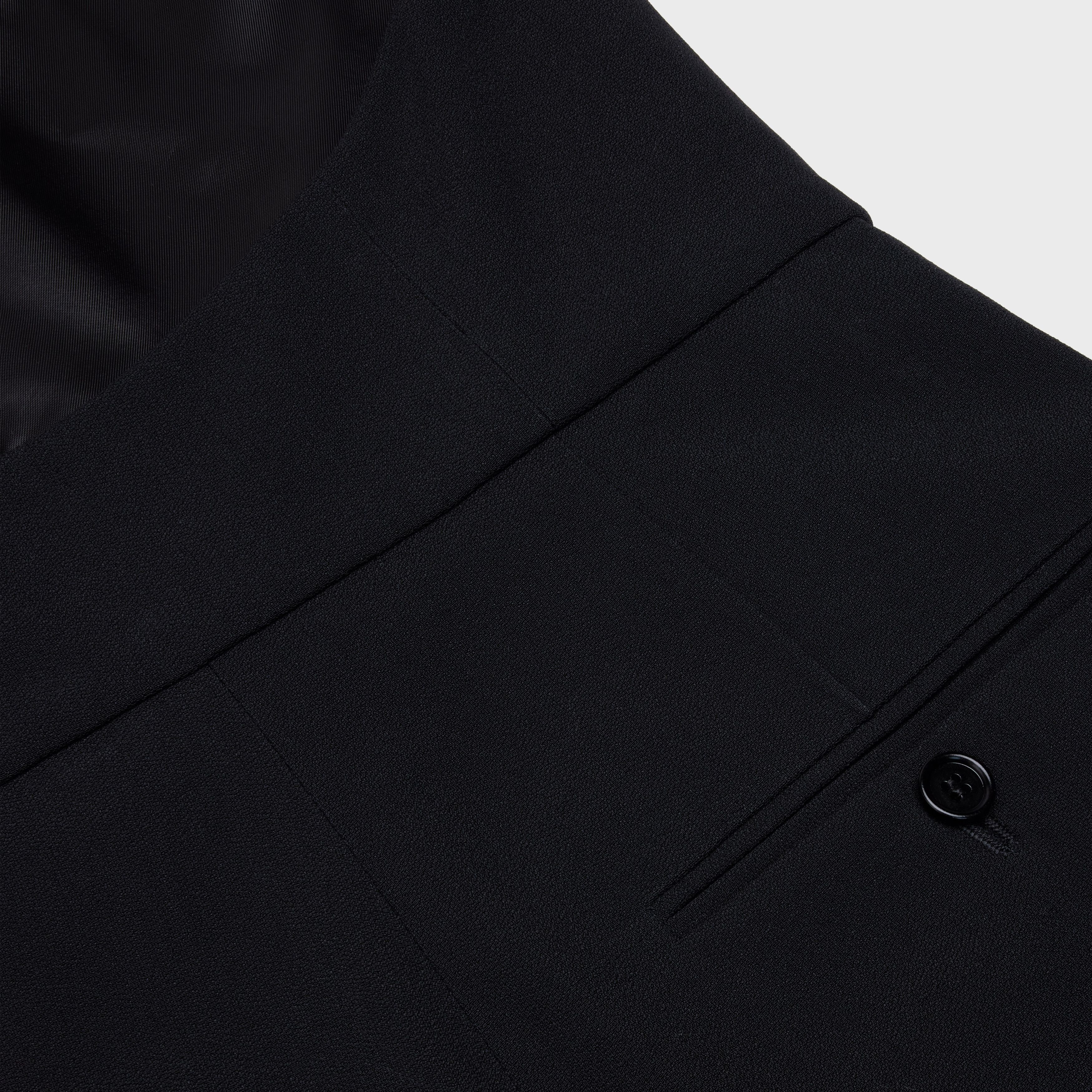 Celine o1bcso1str0824 Jumpsuit Chain Collar Crêpe Satin in Black Size 24" / US 00 / IT 34 - 4 Thumbnail