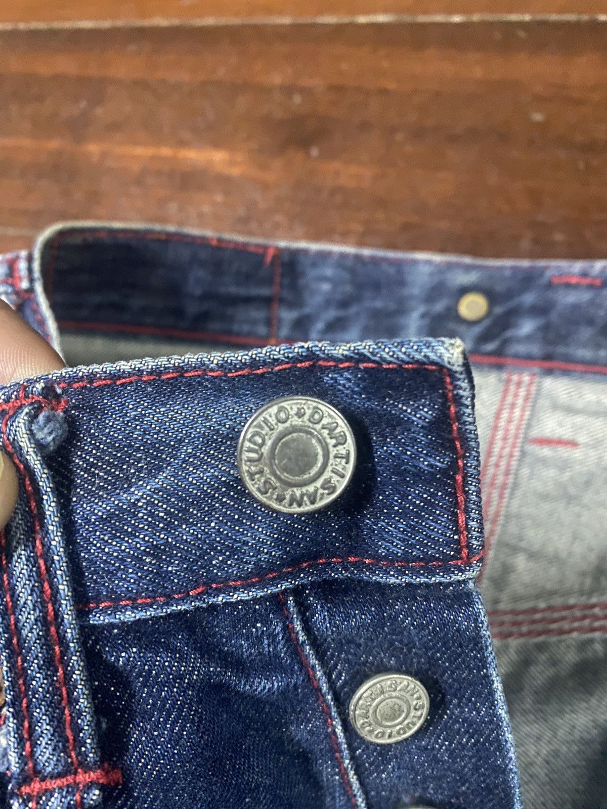 Studio D'Artisan studio d'artisan 480 tokushima denim selvedge distressed Size US 30 / EU 46 - 18 Thumbnail