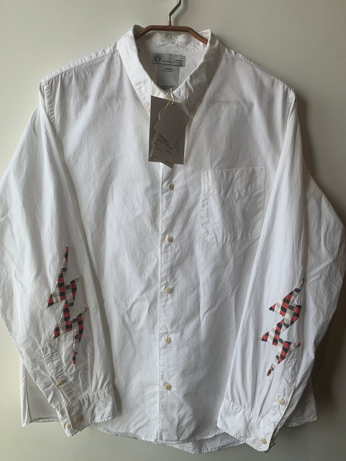 Visvim visvim Lightning Sleeve White Shirt Size US M / EU 48-50 / 2 - 1 Thumbnail