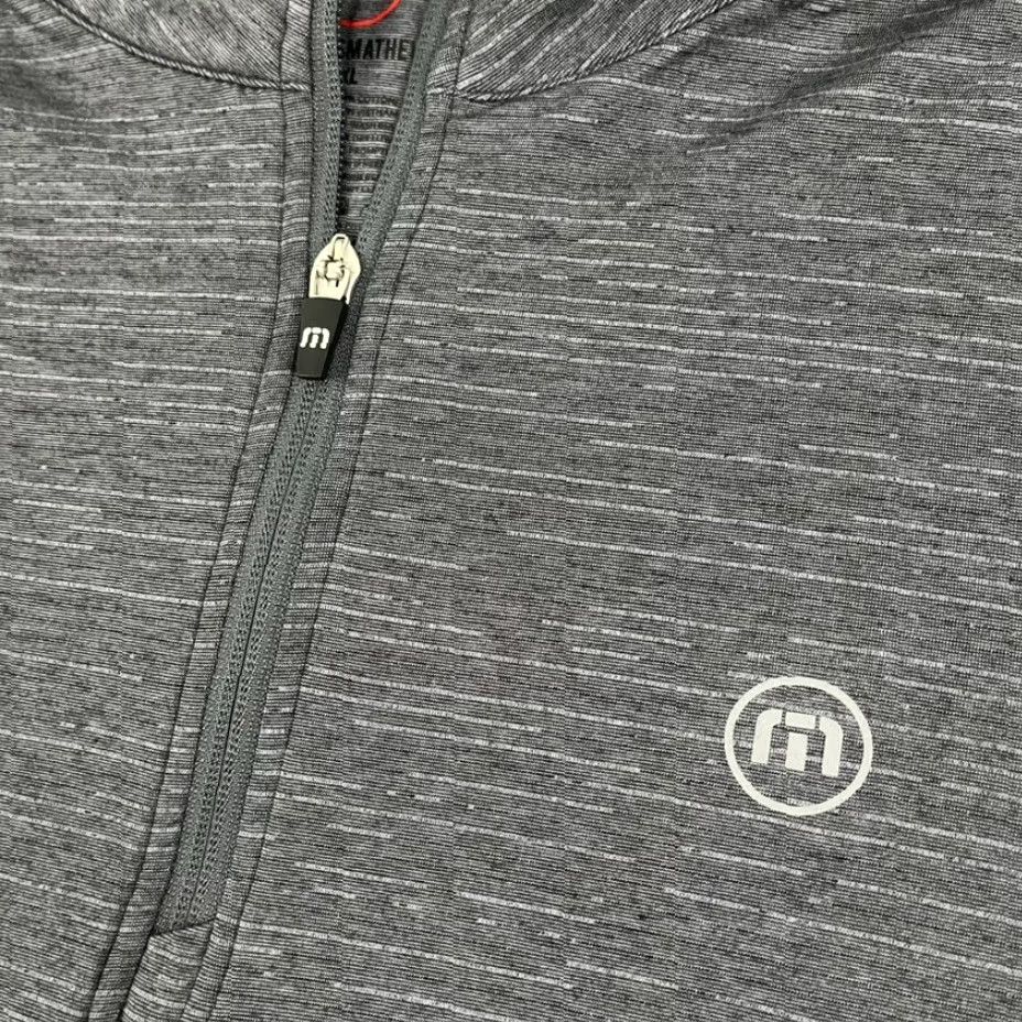 TravisMathew Travis Mathew Energy Pullover Men XL Gray All Seasons 1/4 Zip Shirt Golf Performance Casual Activewear Size US XL / EU 56 / 4 - 2 Thumbnail