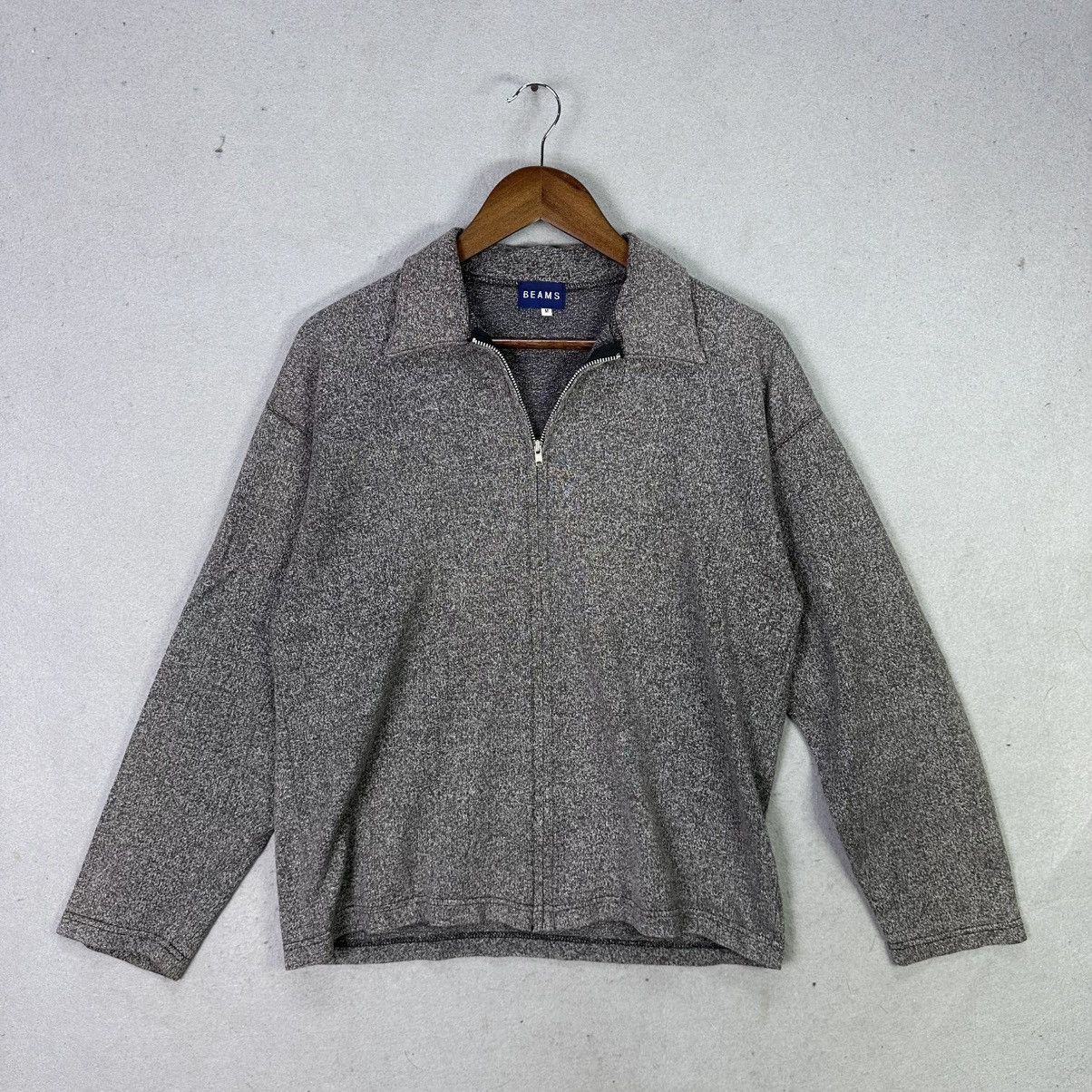 Beams Japan BEAMS Japan Zip Up Knit Minimalist Designer Streetwear Size US M / EU 48-50 / 2 - 1 Thumbnail