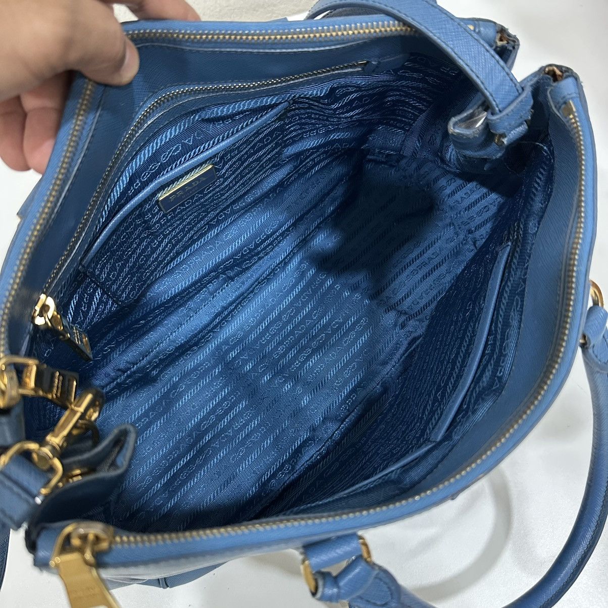 Prada PRADA GALLERIA SATCHEL TWO WAY BAG SAFFIANO LEATHER Size ONE SIZE - 19 Thumbnail
