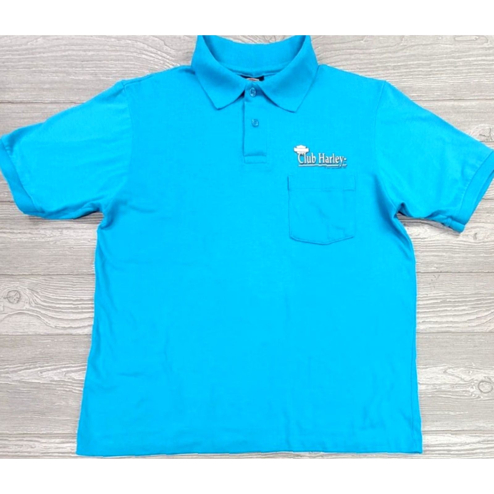 Harley Davidson Harley-Davidson Polo Shirt Mens L Blue 90s Biker Motorcycle Vintage Polo Shirt Men’s L Blues Size US L / EU 52-54 / 3 - 3 Thumbnail