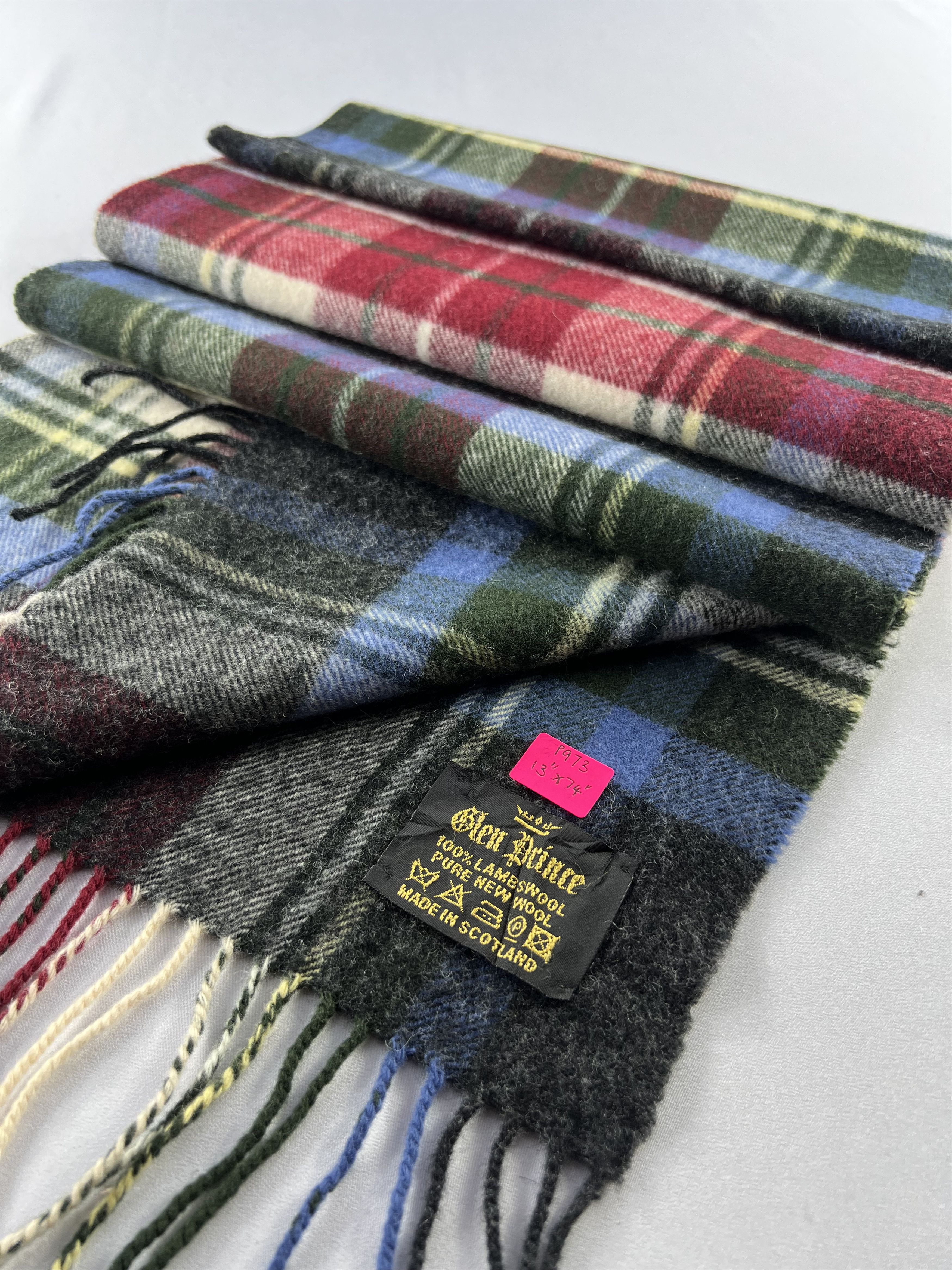Vintage Glen Prince Tartan Scarf / Muffler / Neckwear P973 Size ONE SIZE - 2 Thumbnail