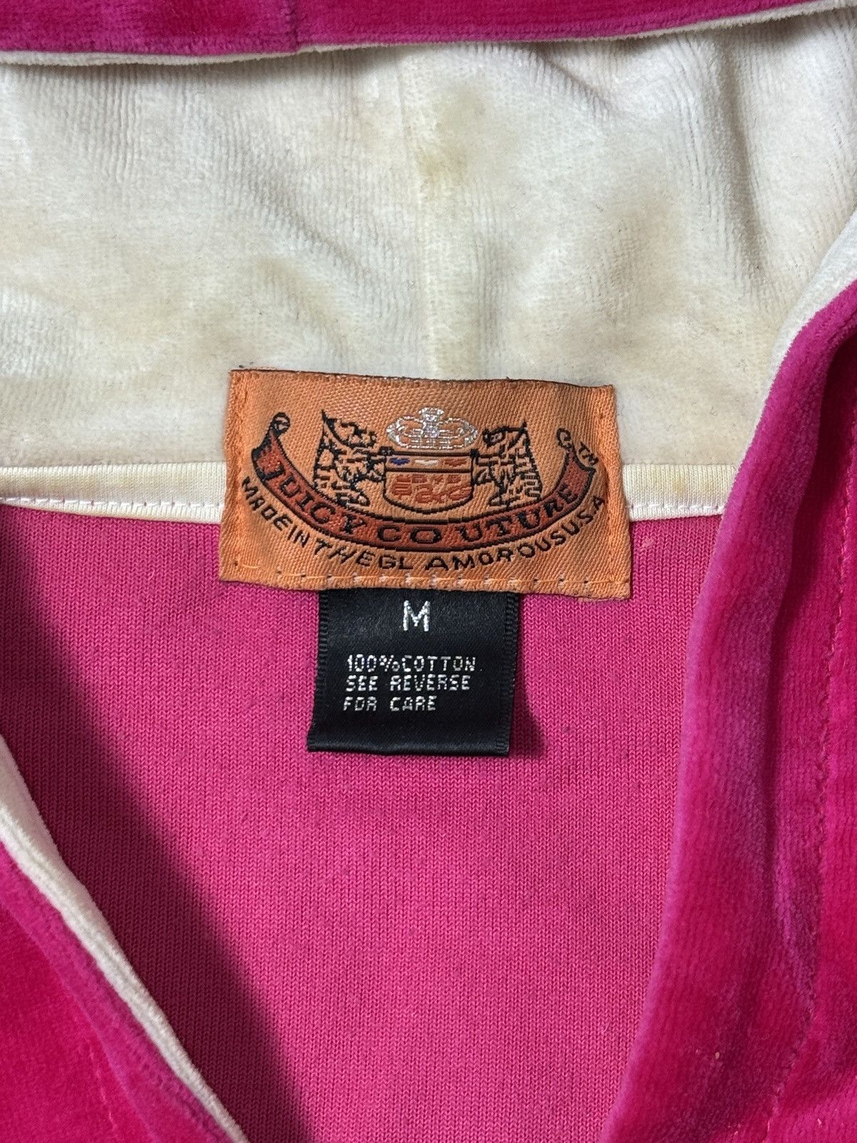 Juicy Couture VINTAGE VELOUR JUICY COUTURE ZIP UP HOODIE Size M / US 6-8 / IT 42-44 - 4 Thumbnail