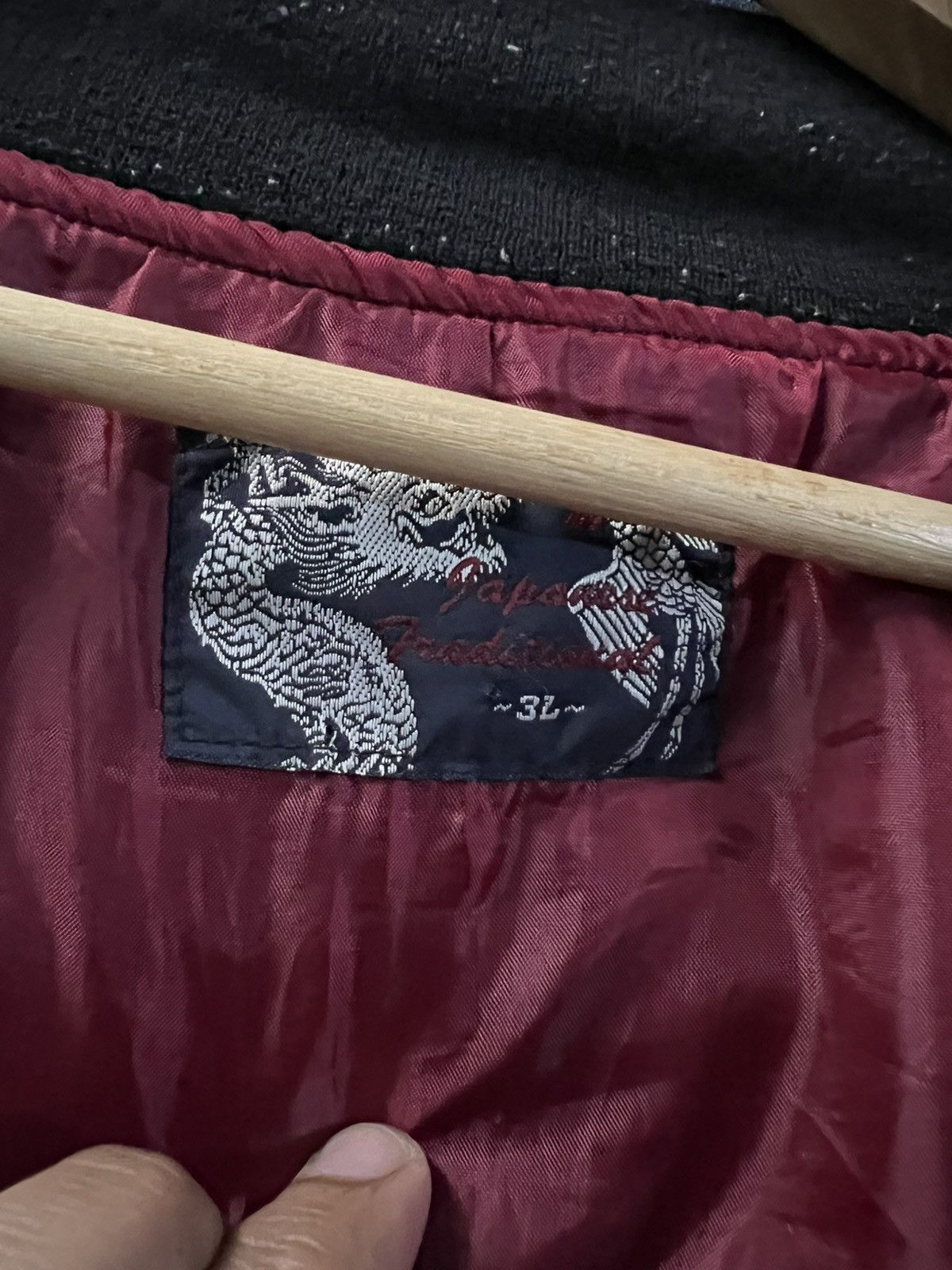 Japanese Brand VINTAGE 90S SUKAJAN SOUVENIL YOKOSUKA EMBROIDERY JACKET Size US L / EU 52-54 / 3 - 15 Thumbnail