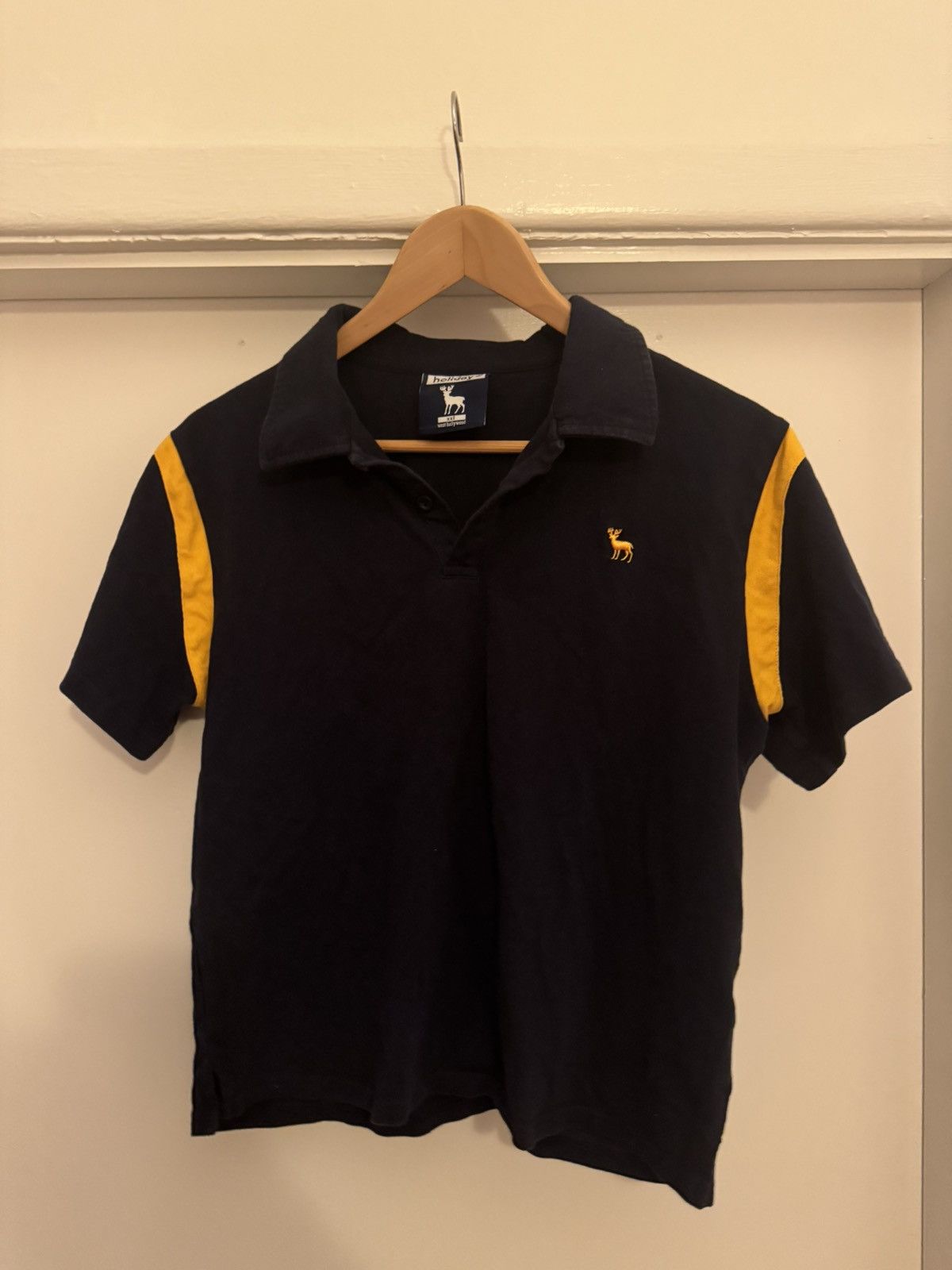 Holiday Brand Holiday Brand Baby Fit Polo Navy and Yellow Size US S / EU 44-46 / 1 - 1 Thumbnail
