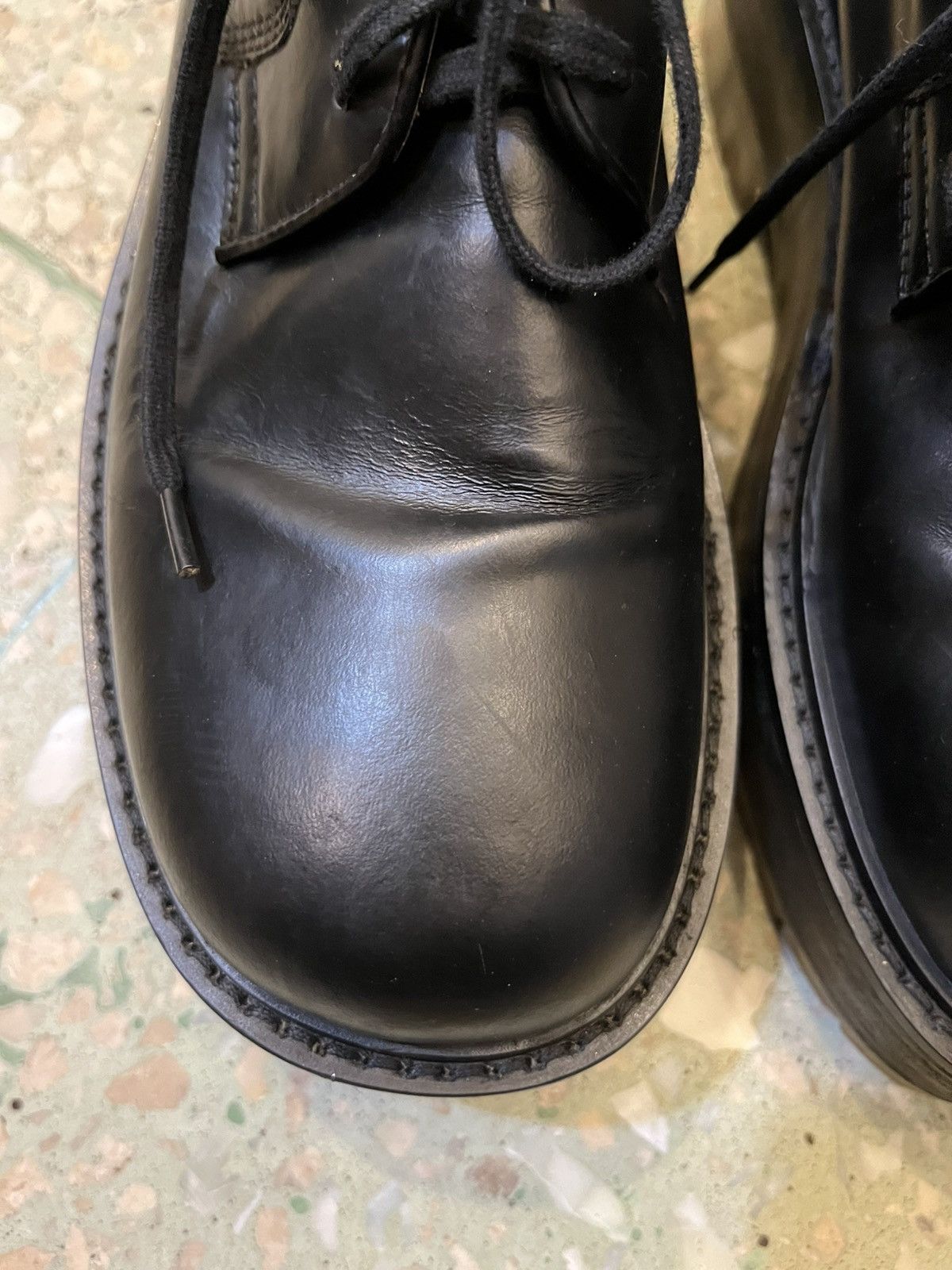 Bottega Veneta Bottega Veneta The Stilt Chunky-Sole Leather Derby Shoes Size US 9 / EU 42 - 3 Thumbnail