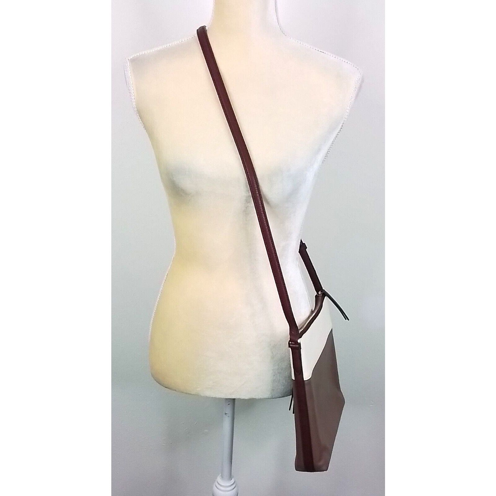 Kate Spade Kate Spade New York Leather Purse Brown Cream Size ONE SIZE - 2 Thumbnail