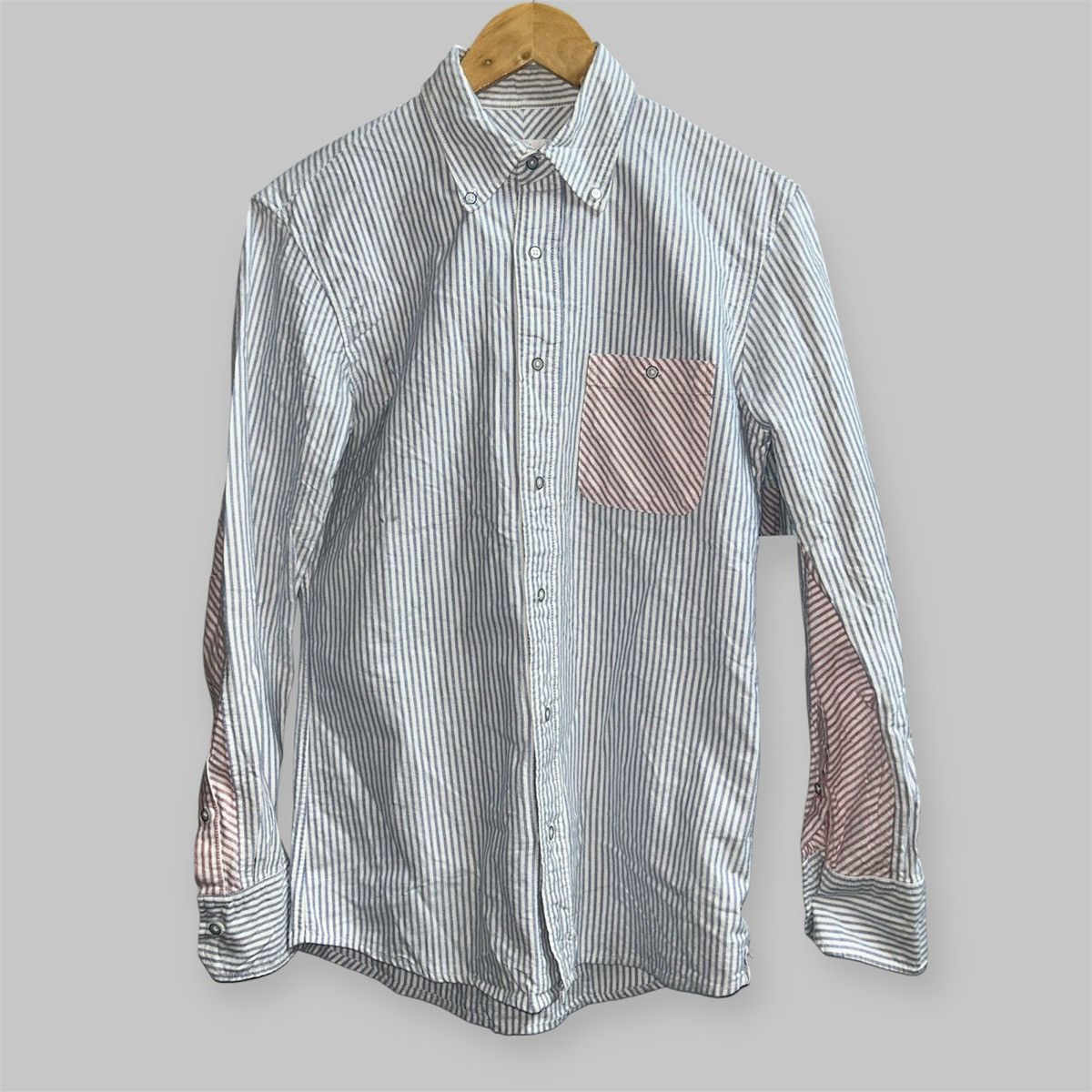 Thom Browne Koe x Thom Browne Striped Longsleeve Button Up Shirt Size US M / EU 48-50 / 2 - 2 Thumbnail