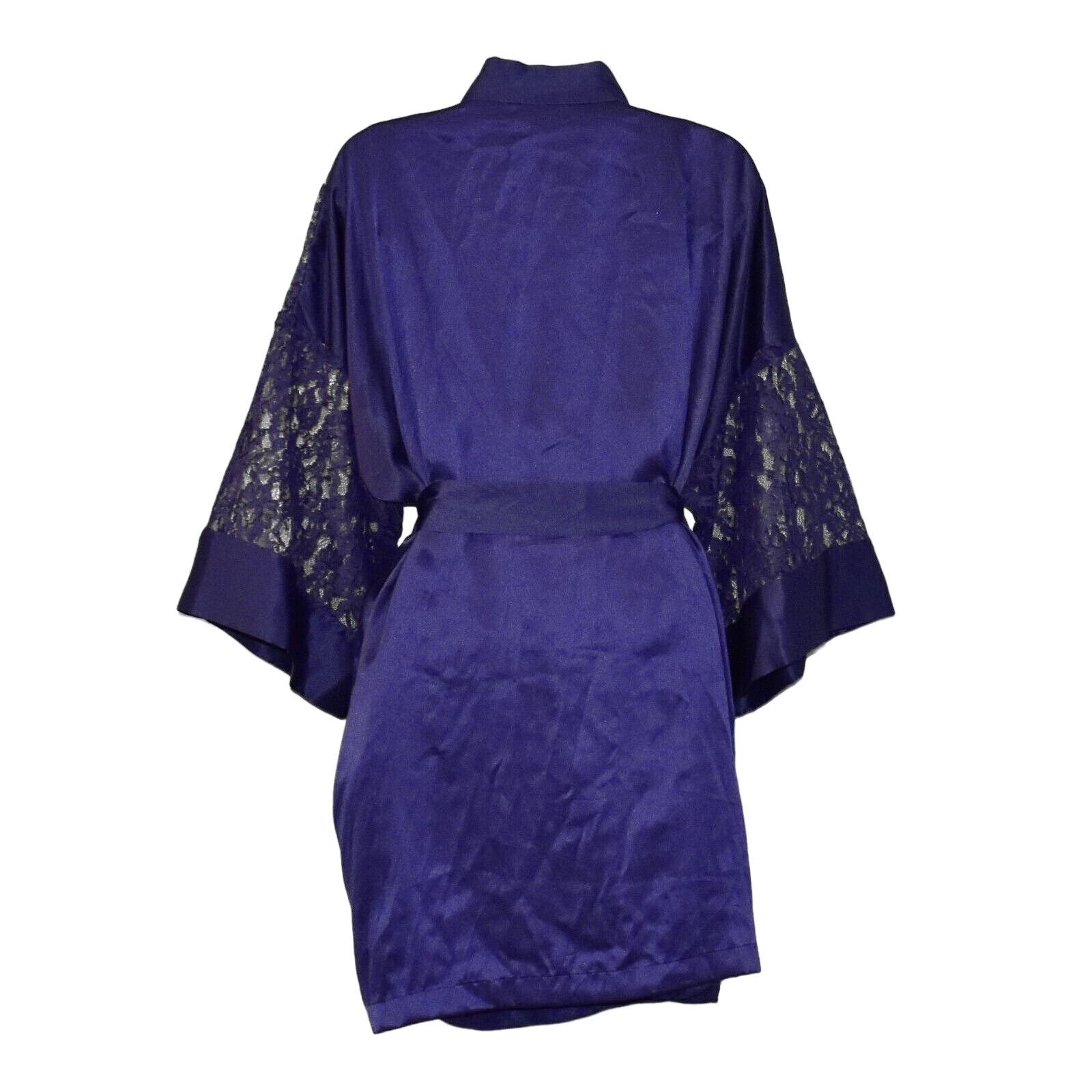 Victoria's Secret VICTORIA'S SECRET Floral Satin Dress Lace Robe 2 Pc Set Sz M Size ONE SIZE - 4 Thumbnail