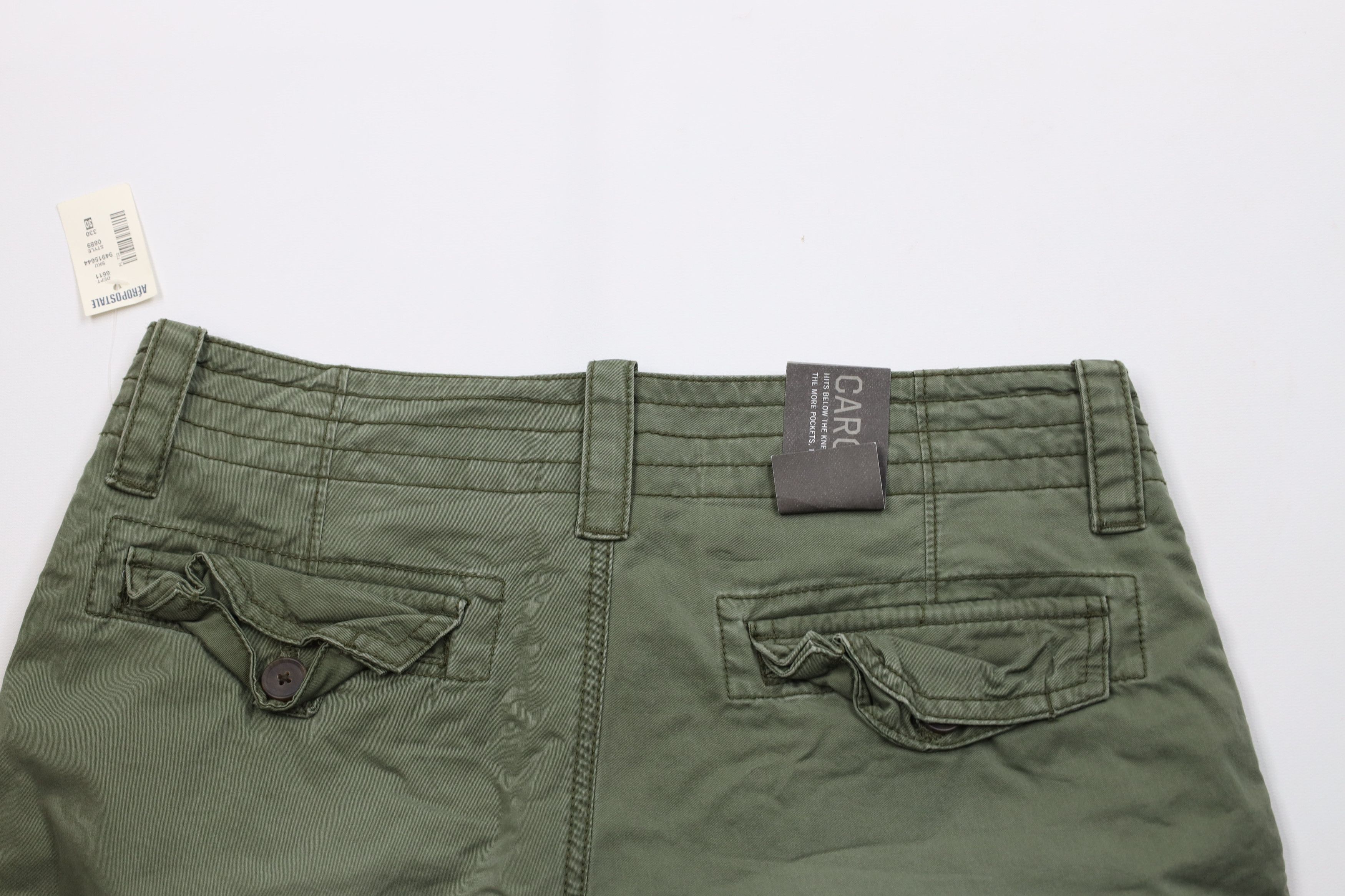 Aeropostale Deadstock Vintage Y2K Aeropostale Surplus Cargo Shorts Green Size US 30 / EU 46 - 8 Thumbnail