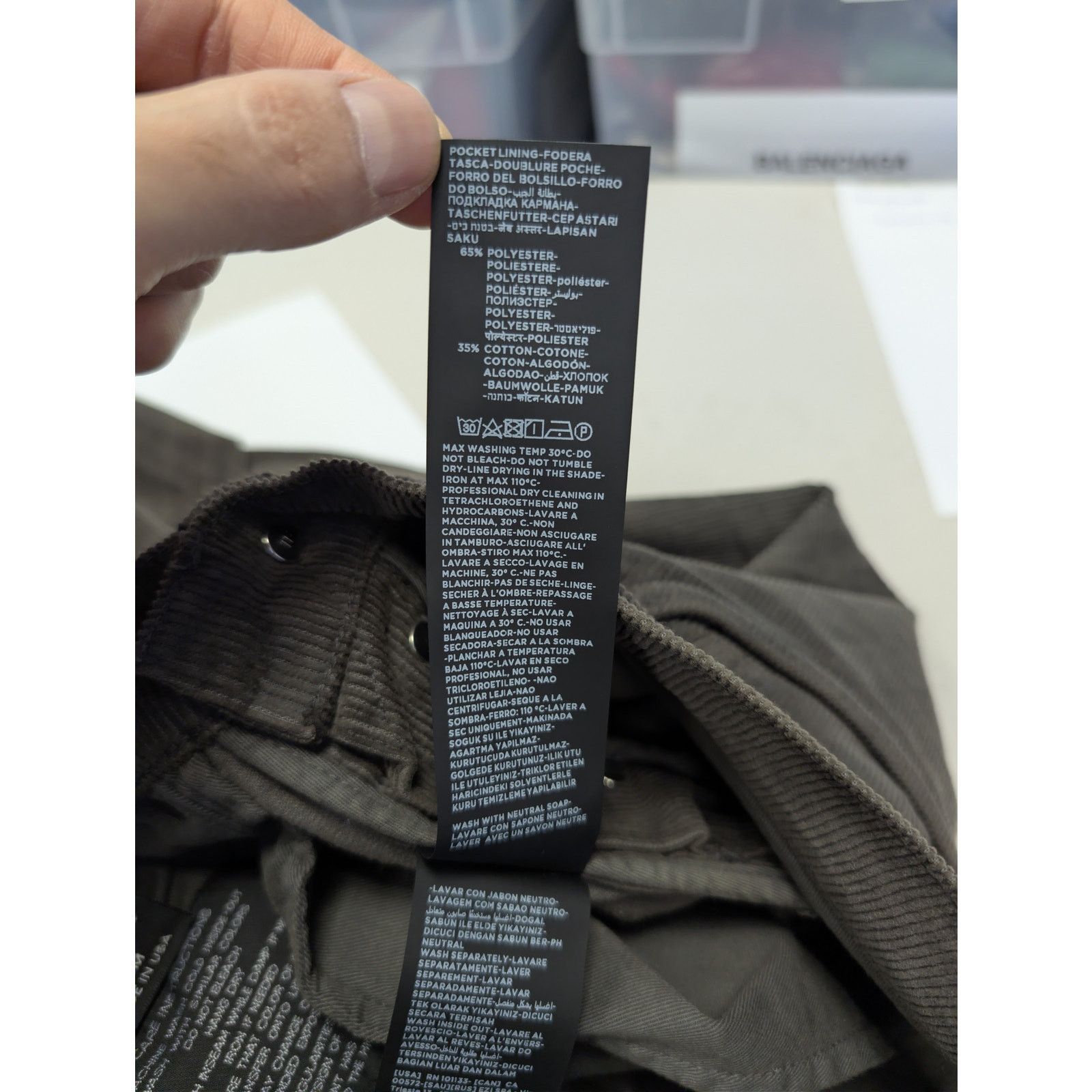 Tom Ford o1rshd1 Slim Fit Denim Jeans in Charcoal Size US 32 / EU 48 - 19 Thumbnail