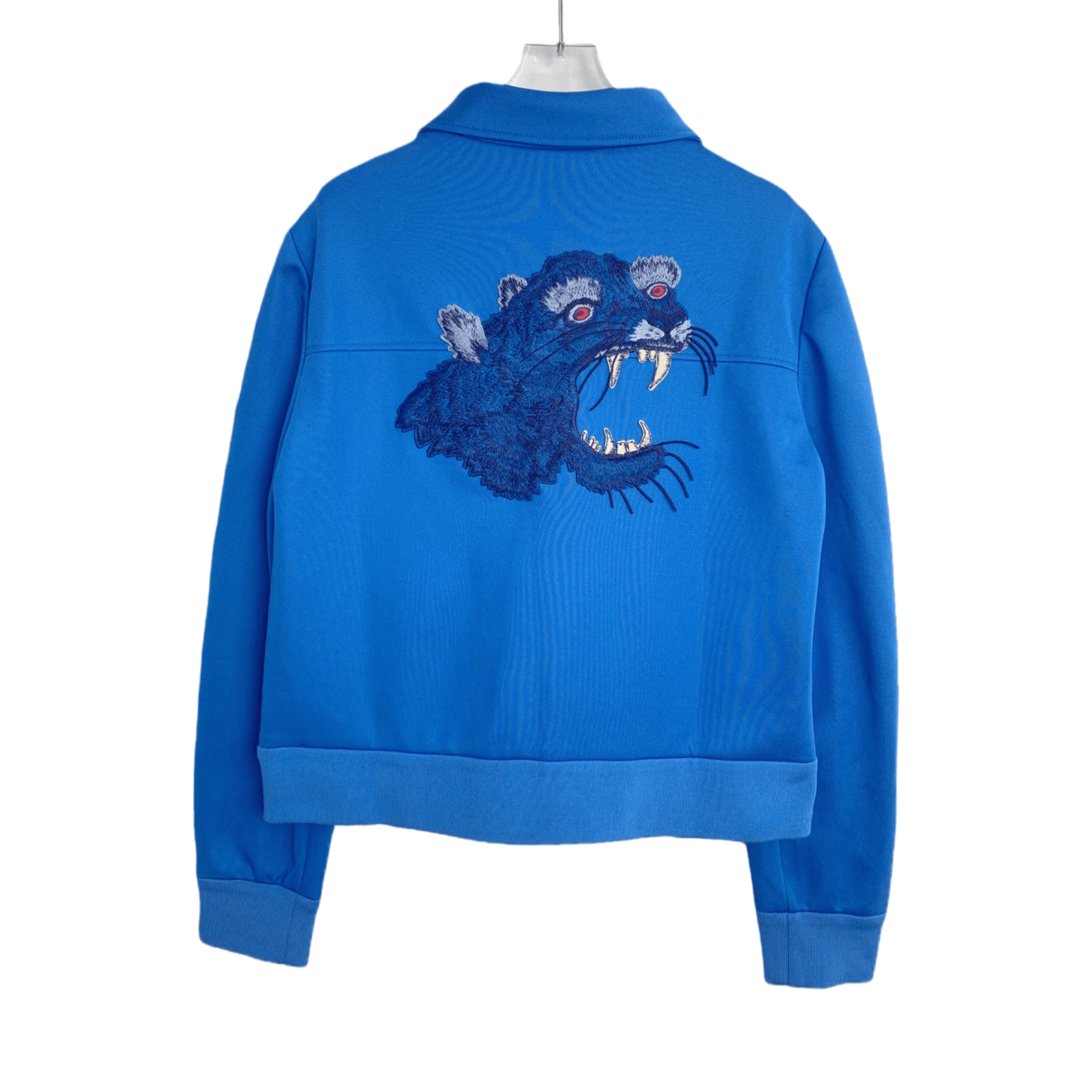 Gucci Gucci Logo Embroidered Zip Jacket Blue (XXL) Size US XXL / EU 58 / 5 - 2 Thumbnail