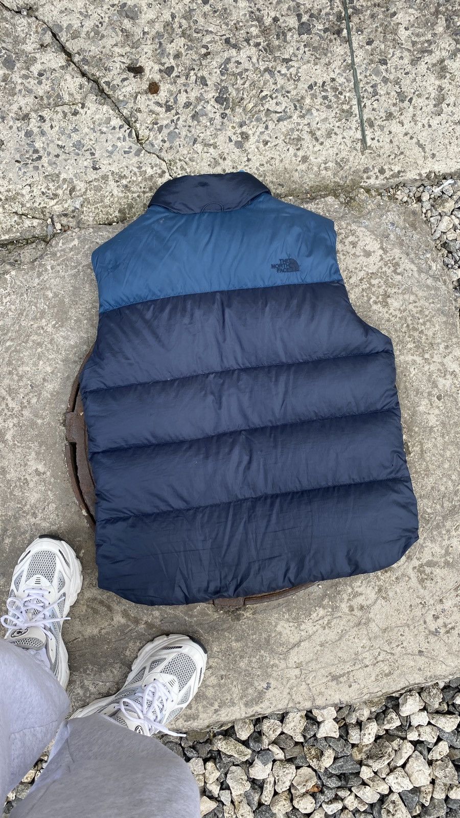 The North Face × Vintage Vintage The North Face Retro Nuptse Puffer Vest Distressed Size US L / EU 52-54 / 3 - 2 Thumbnail