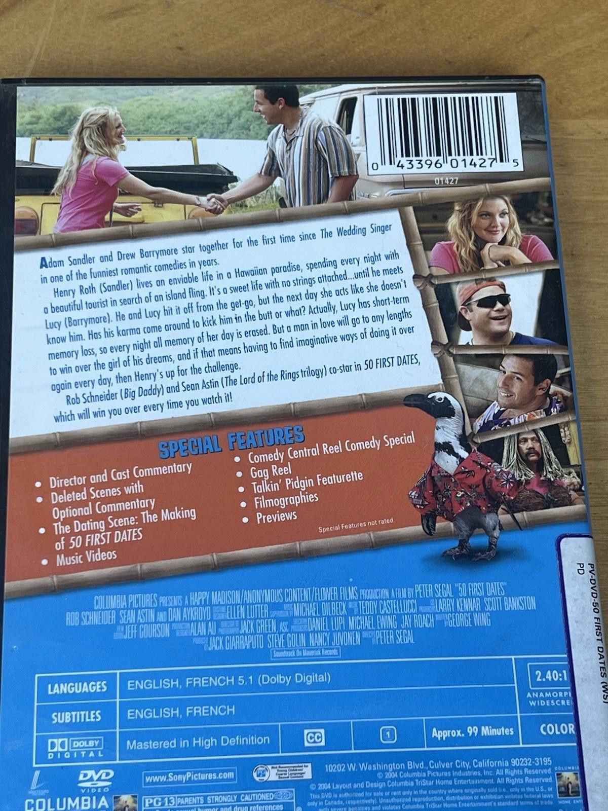 Other 50 First Dates DVD, Widescreen Special Edition Adam Sandler Size ONE SIZE - 7 Thumbnail