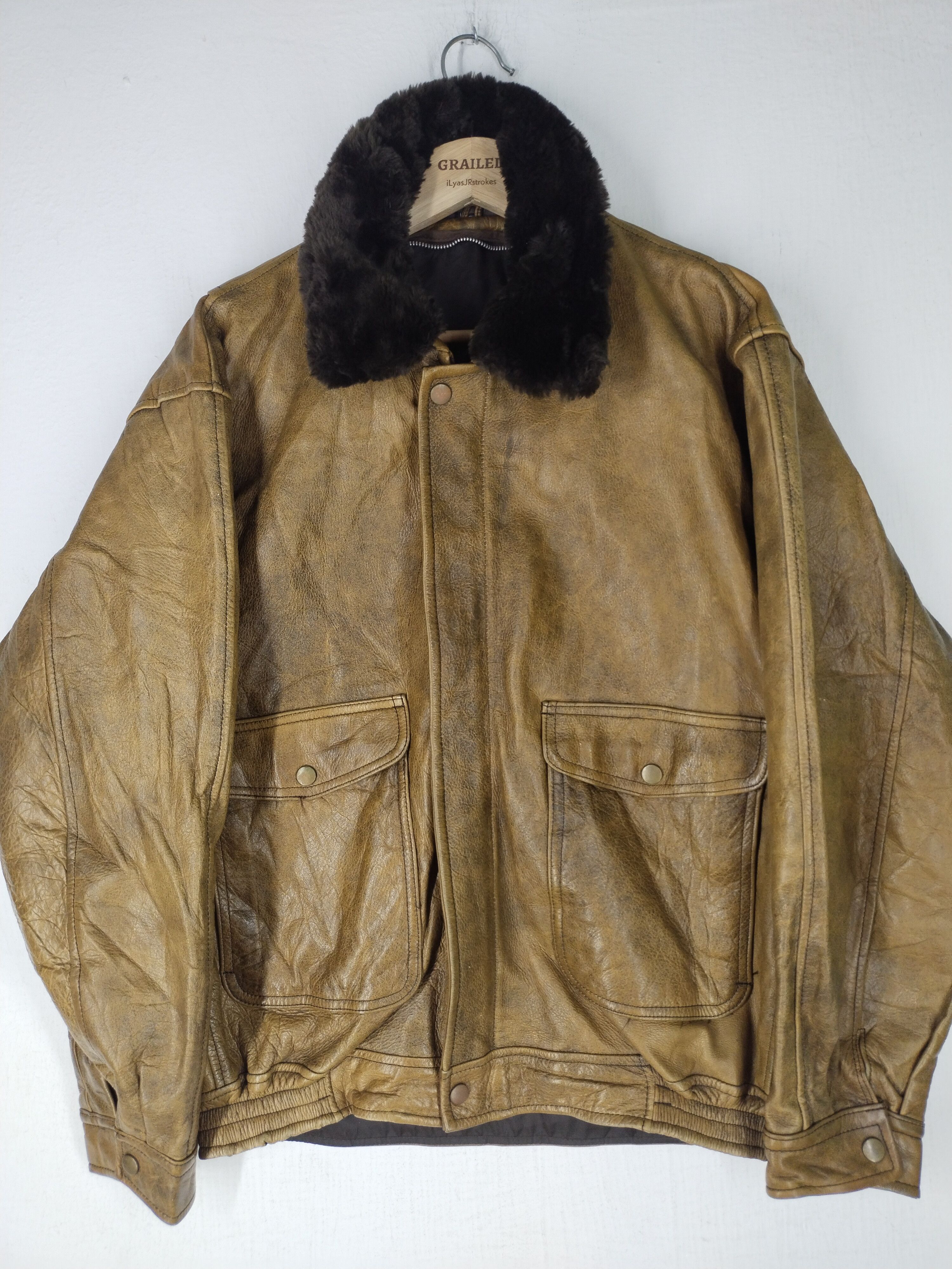 Vintage Vintage Leather Motorcycle Jacket Size US L / EU 52-54 / 3 - 1 Thumbnail