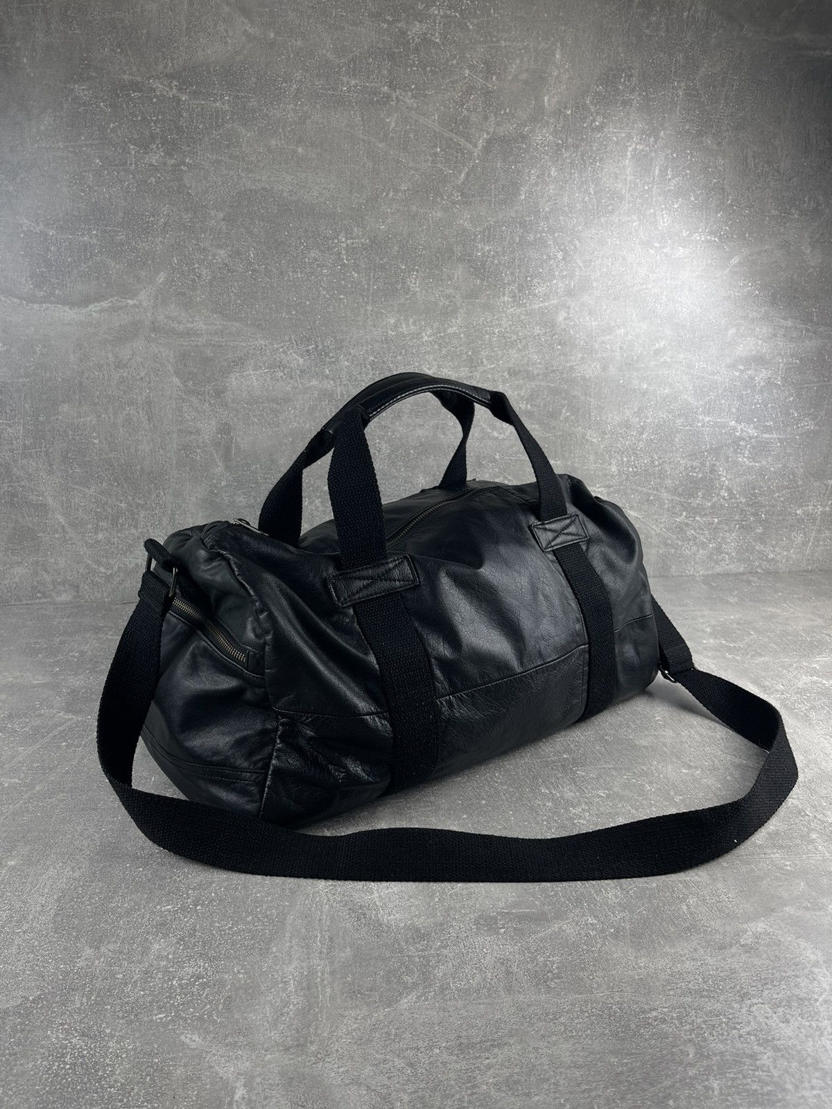 Japanese Brand × Vintage Ark Reworks Handmade Travel Bag Strap Leather Bag Size ONE SIZE - 1 Thumbnail