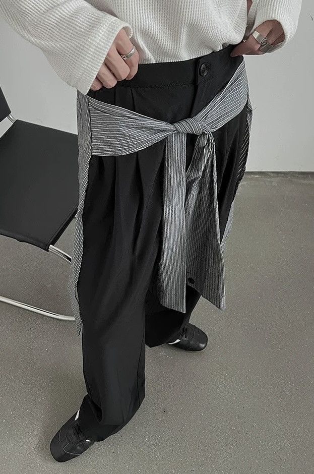 Outdoor retro cleanfit shirt tied loose fit pants