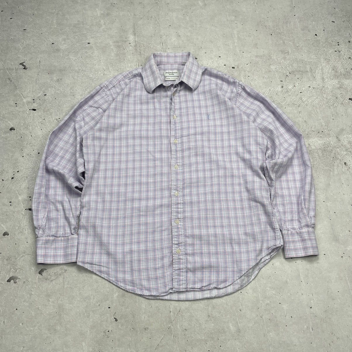 Vintage × Yves Saint Laurent Vintage Yves Saint Laurent Classic Shirt button up Cotton Size US M / EU 48-50 / 2 - 4 Thumbnail