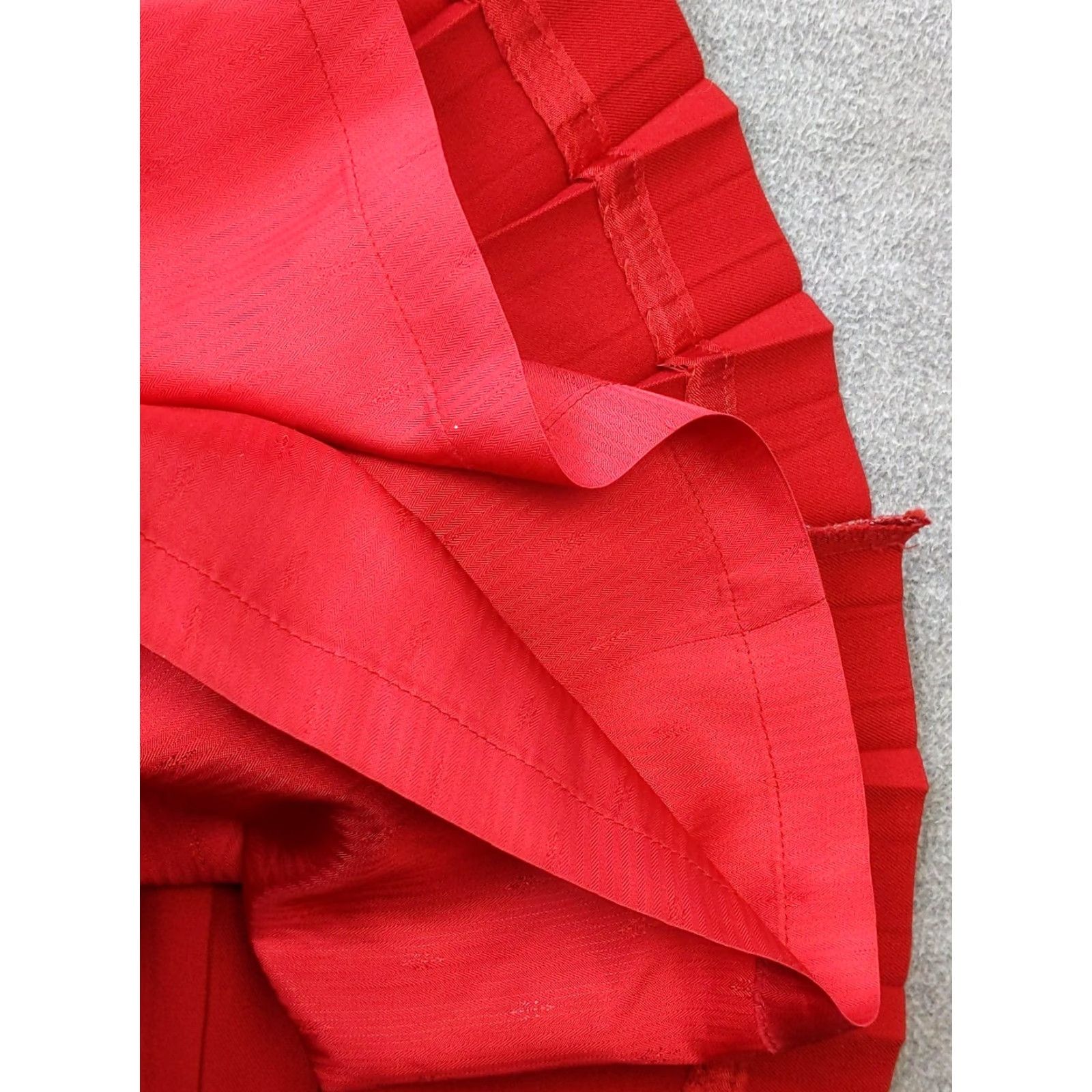 Vintage VINTAGE Mark Shale Skirt Womens 16 Red Long Pleated Twill Lined Made USA Size 38" / US 16 / IT 52 - 6 Thumbnail