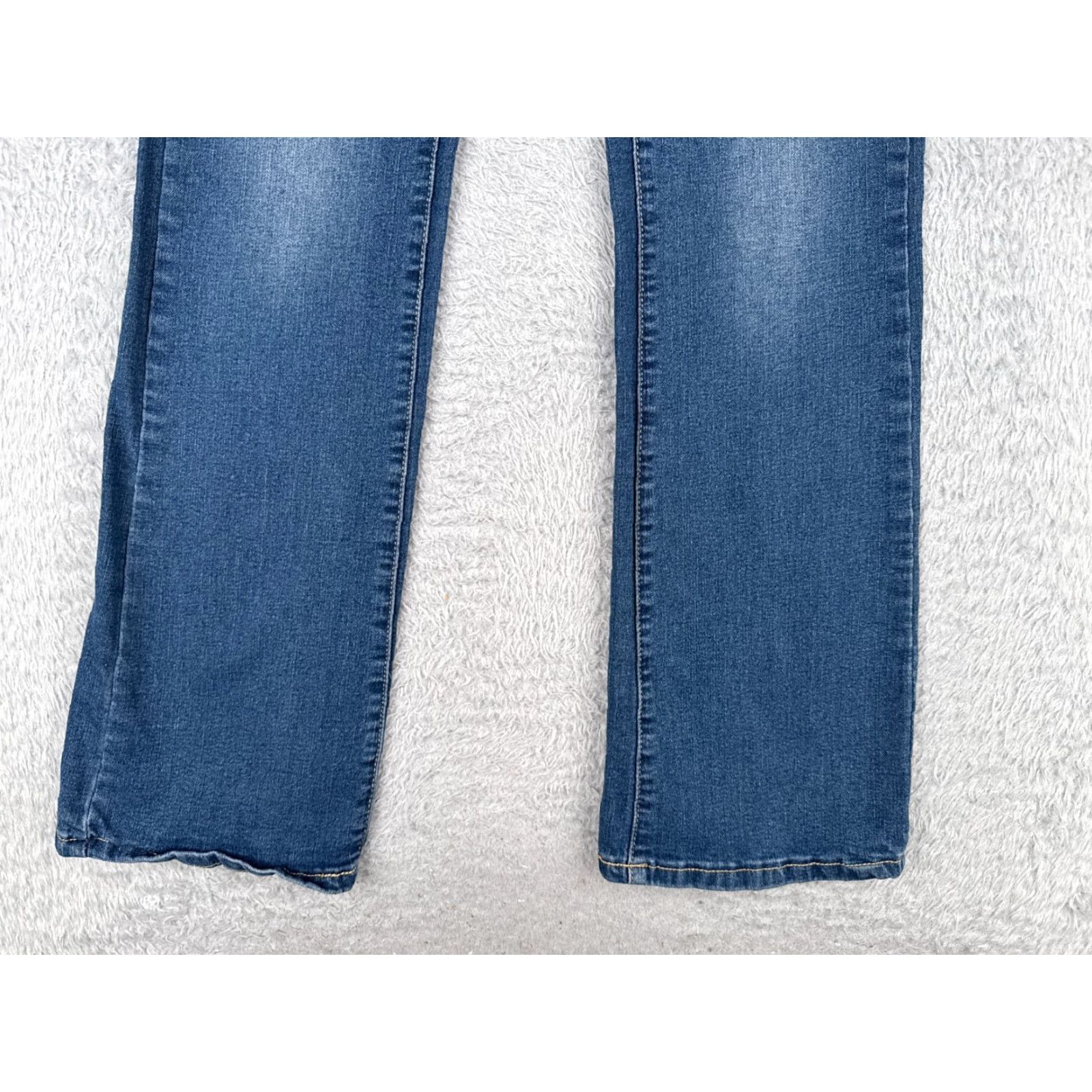 Shein Vintage Shein Women's Jeans Bootcut Size 2 Regular Mid Rise Dark Blue Denim Cotton Blend Size 26" / US 2 / IT 38 - 2 Thumbnail