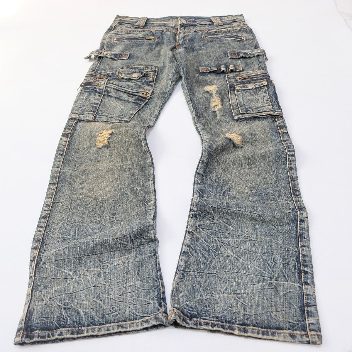 semanticdesign Semantic design mutipocket heavy weight flare jeans Size US 31 - 3 Thumbnail