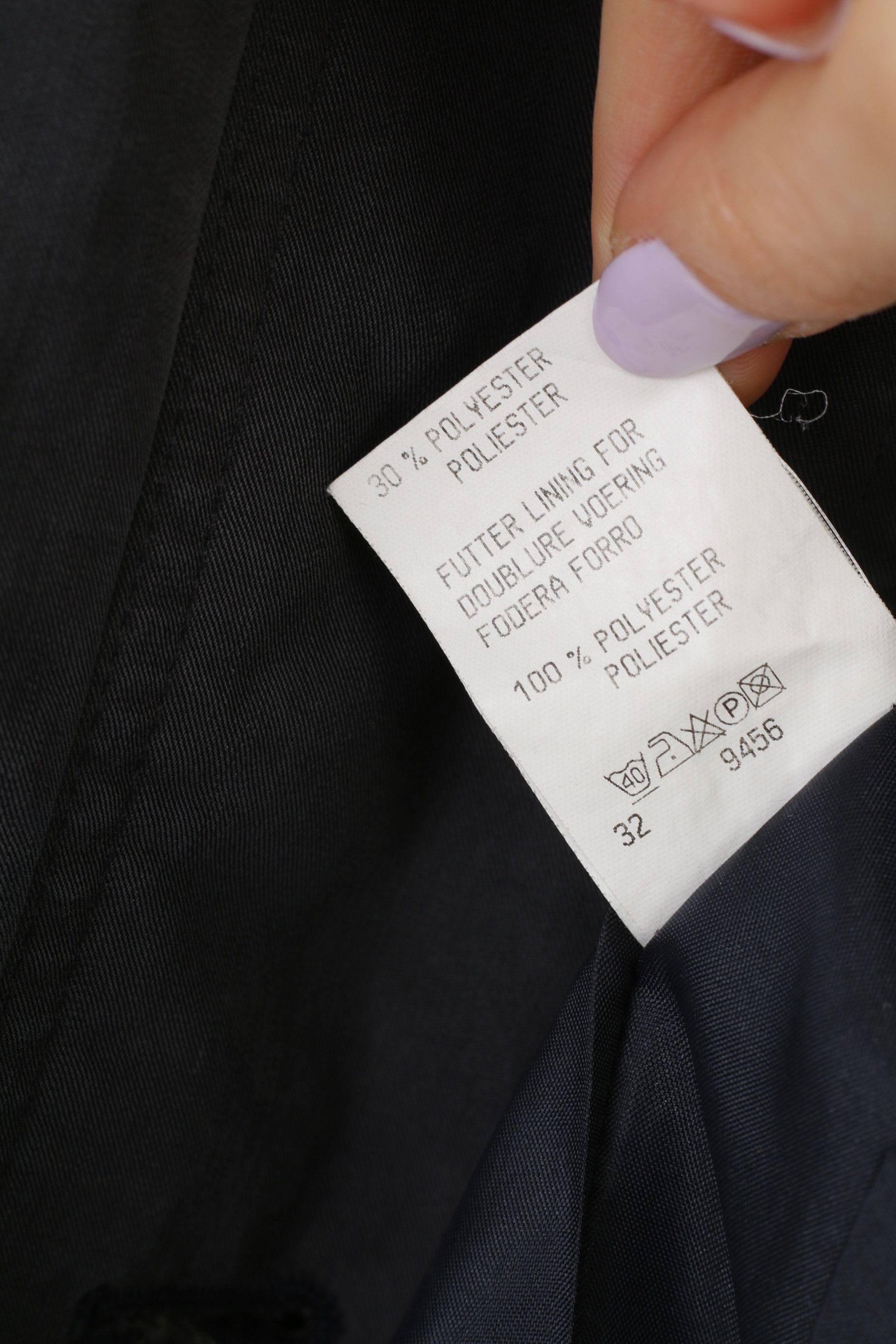 Vintage Laura Lebek Women 8 M Jacket Full Zipper Charcoal 4479 Size M / US 6-8 / IT 42-44 - 8 Thumbnail