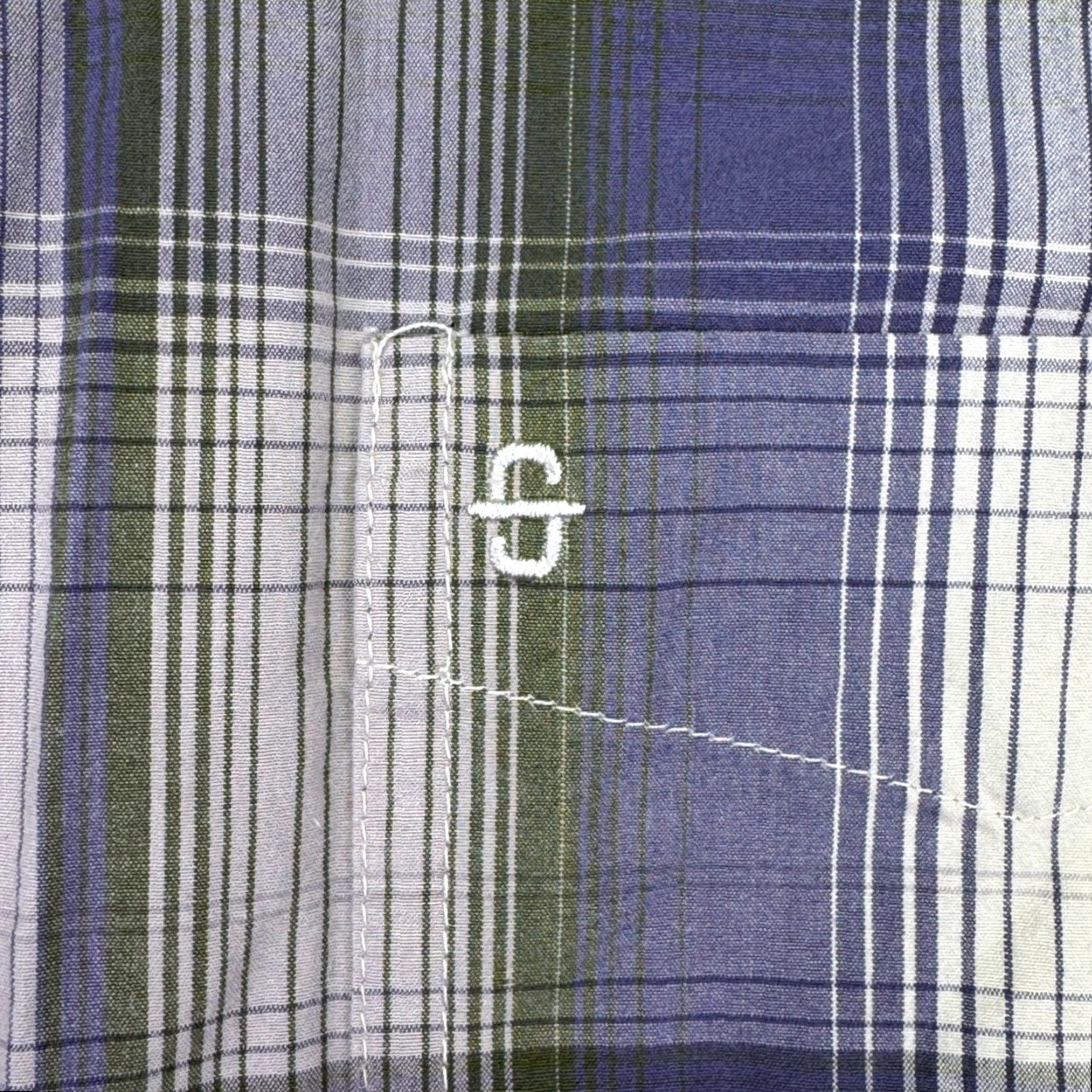 Stetson Stetson Shirt Mens Plaid Button-Down Long Sleeve Cotton Purple Green Button-Up Classic Regular Size S Size US S / EU 44-46 / 1 - 2 Thumbnail