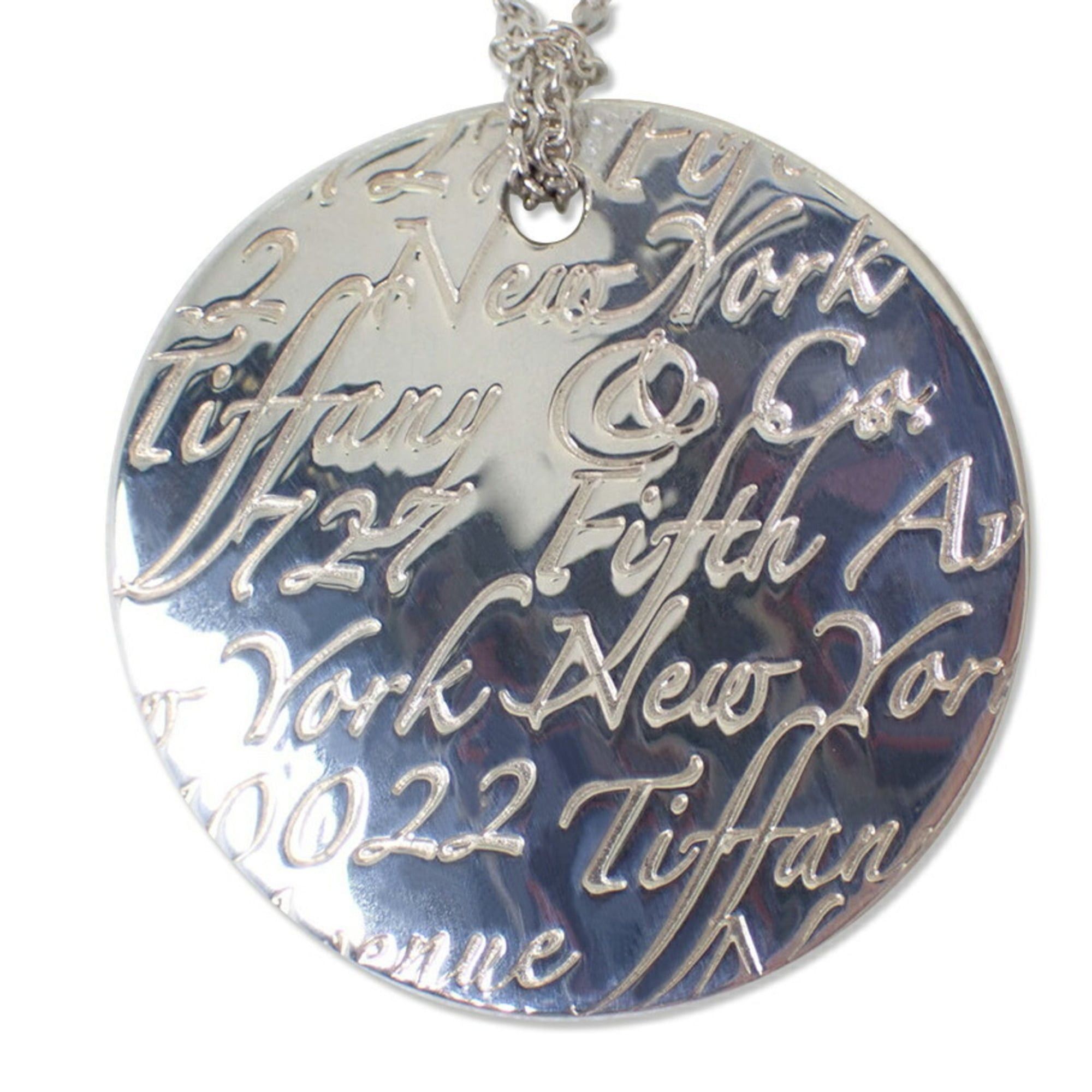 Tiffany & Co. TIFFANY 925 Notes Round Pendant Necklace Size ONE SIZE - 1 Thumbnail