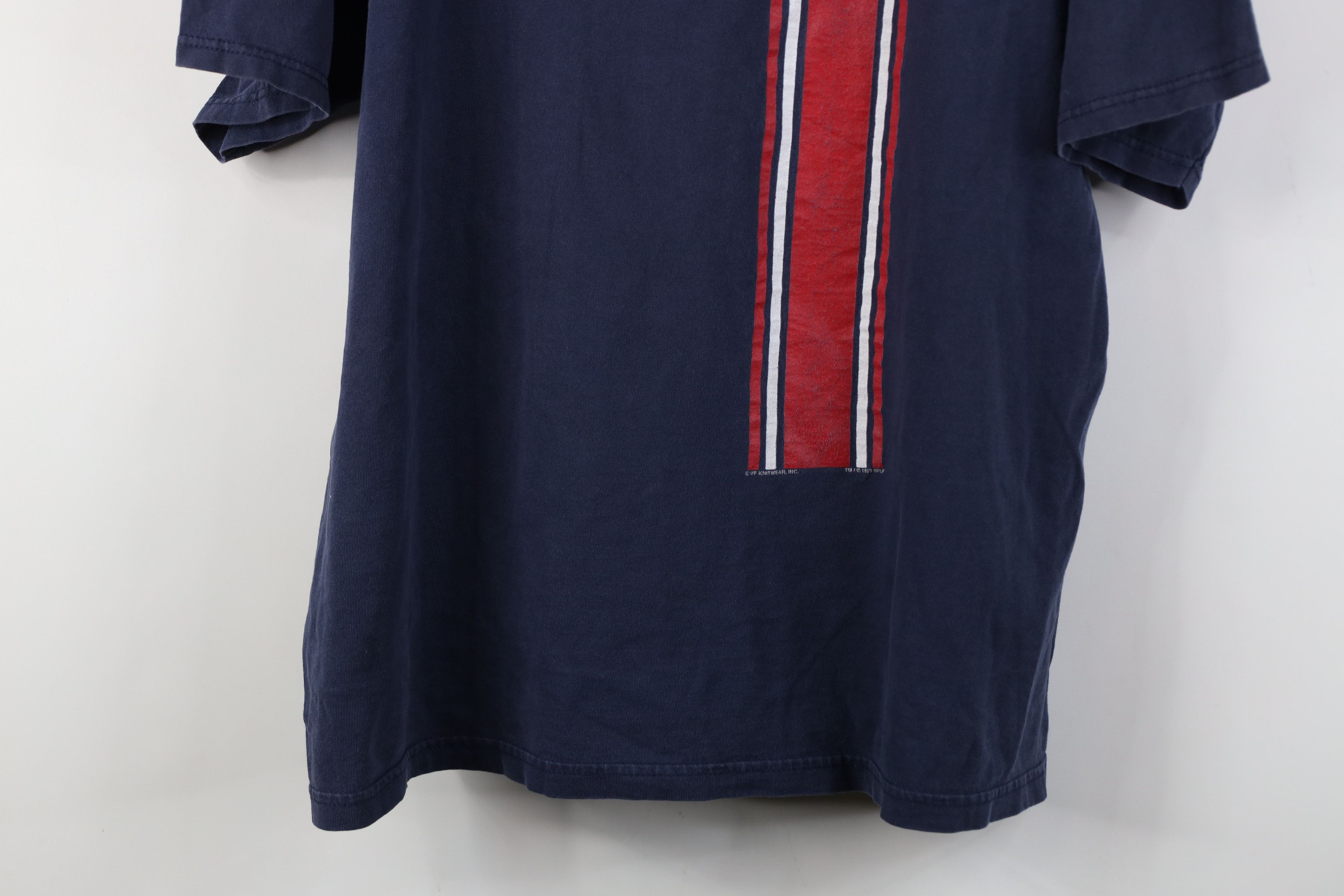 Vintage Vintage 90s New England Patriots Football T-Shirt Blue Size US XL / EU 56 / 4 - 3 Thumbnail