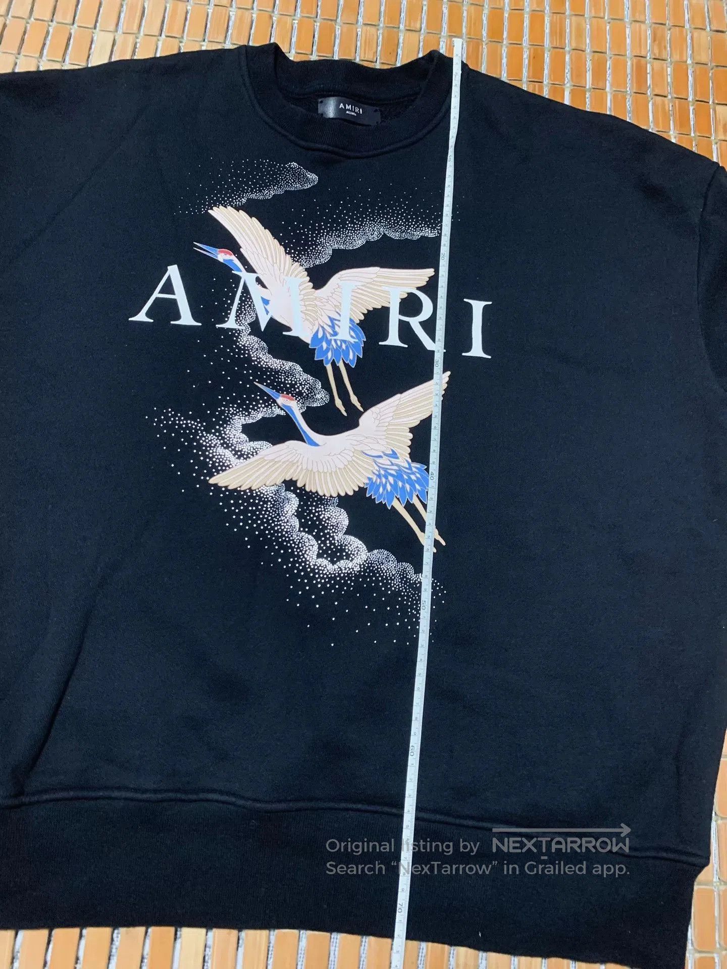 Amiri AMIRI Sequined Crane Sweatshirt. Size US M / EU 48-50 / 2 - 7 Thumbnail