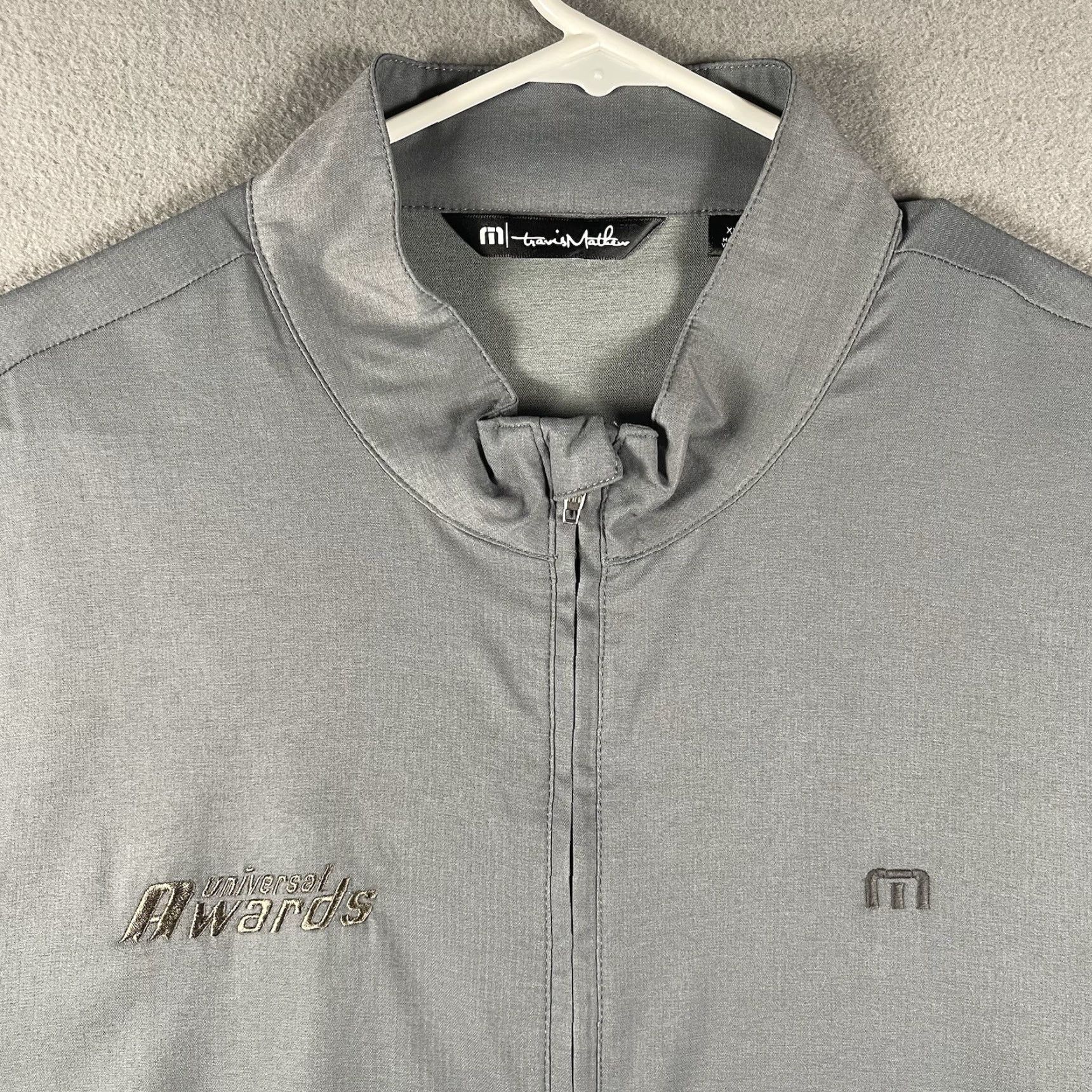 TravisMathew Travis Mathew Jacket Men 2XL Gray Surfside Full Zip Golf Performance Wicking Windbreaker Regular Size Size US XXL / EU 58 / 5 - 2 Thumbnail