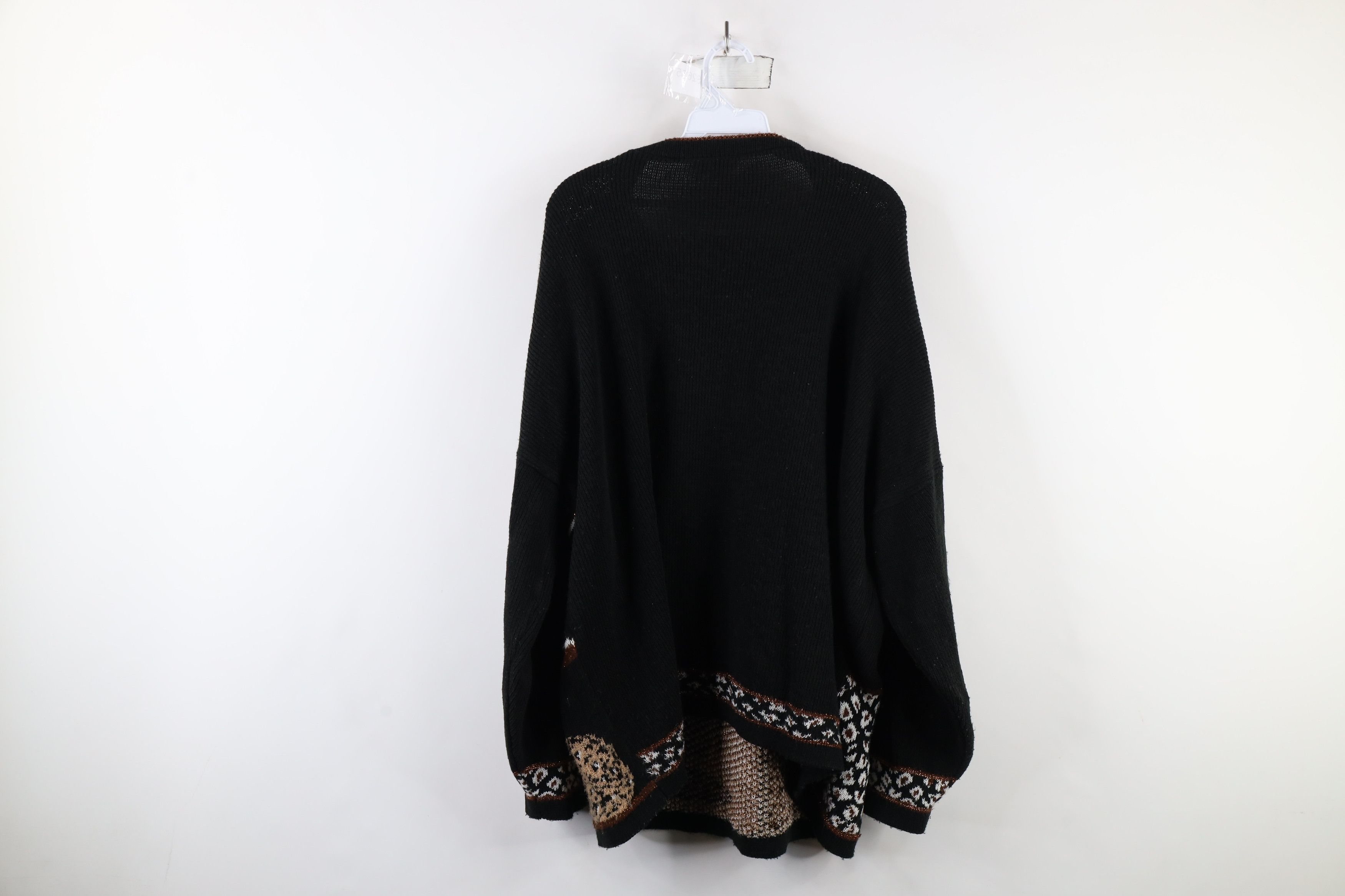 Vintage Vintage 90s Streetwear Cheetah Print Knit Sweater USA Size 3XL / US 20-22 - 12 Thumbnail