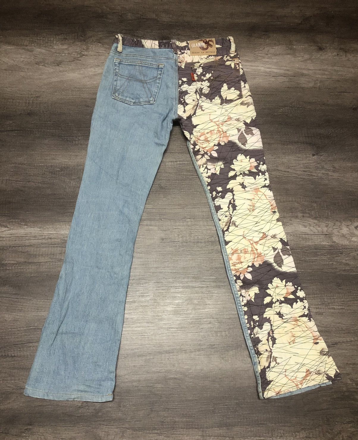 Le Grande Bleu (L.G.B.) RARE JAPANESE BRAND GLAMDY JEANS Size US 28 / EU 44 - 9 Thumbnail