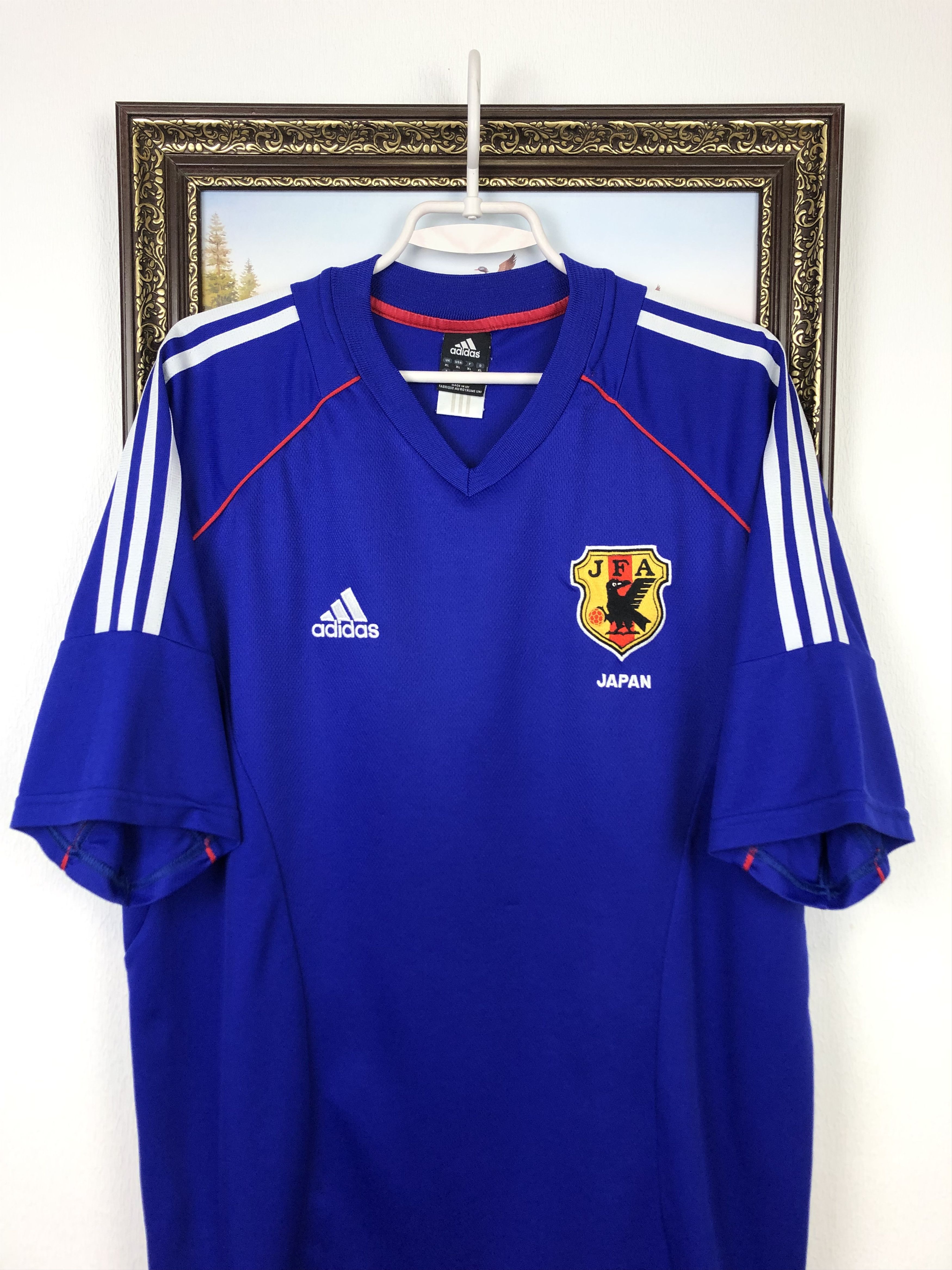 Adidas Japan Home football shirt 2002 Soccer Adidas Jersey National Size US XL / EU 56 / 4 - 2 Thumbnail