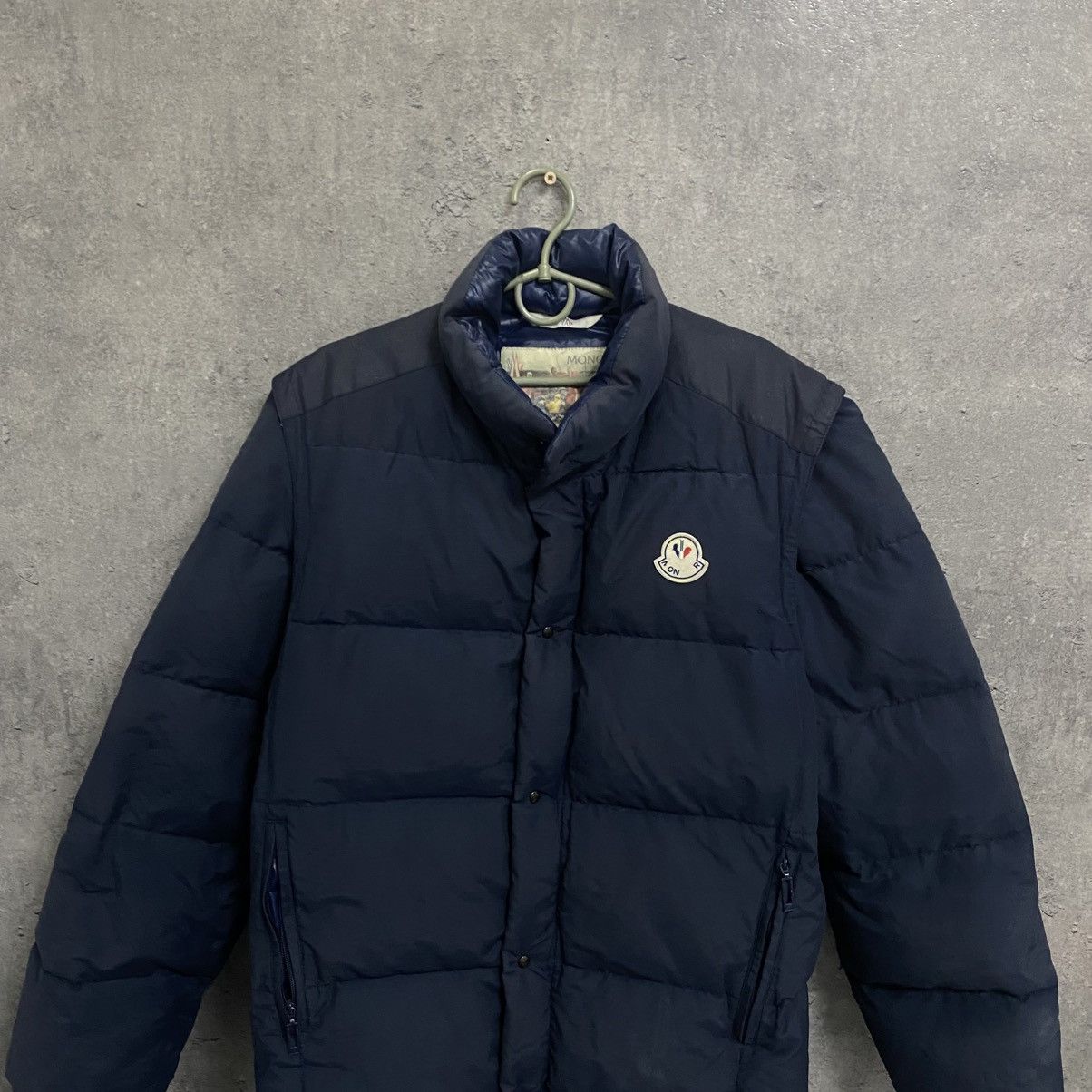 Moncler Vintage 80s Moncler Grenoble Puffer / Vest Jacket 2in1 Size US L / EU 52-54 / 3 - 3 Thumbnail