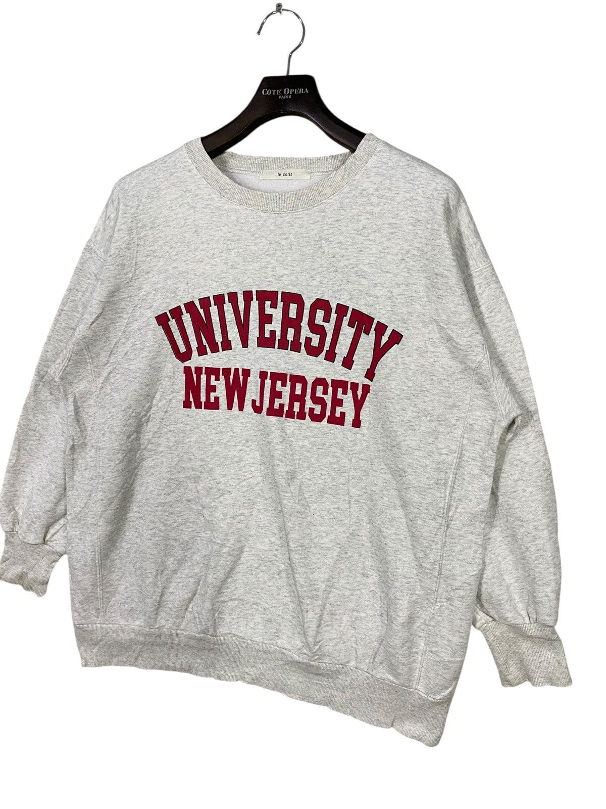 Japanese Brand American collage university new jersey sweatshirt crewneck Size US XL / EU 56 / 4 - 2 Thumbnail