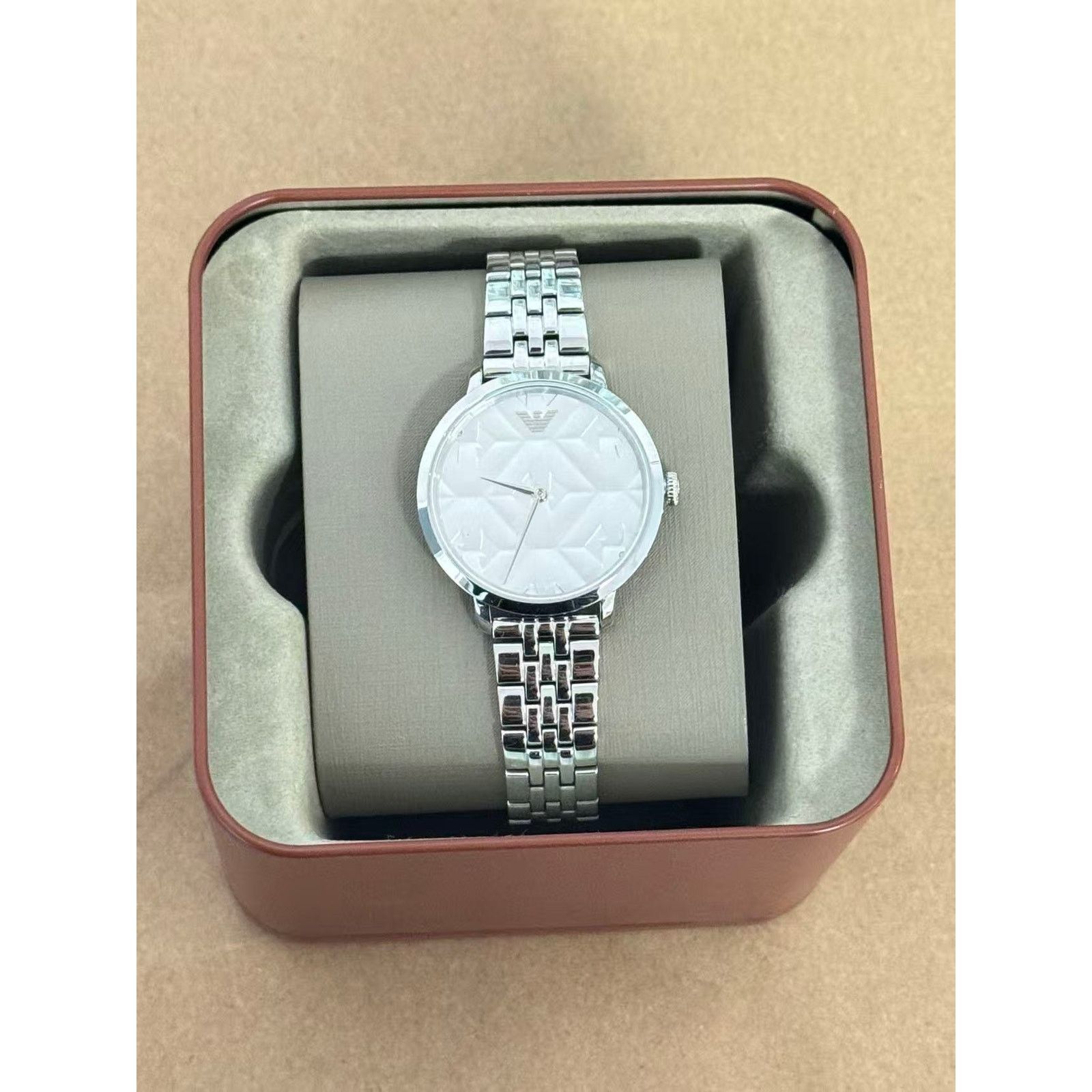 Emporio Armani Emporio Armani AR11213 Women's Watch Modern Slim Silver Dial Size ONE SIZE - 1 Thumbnail