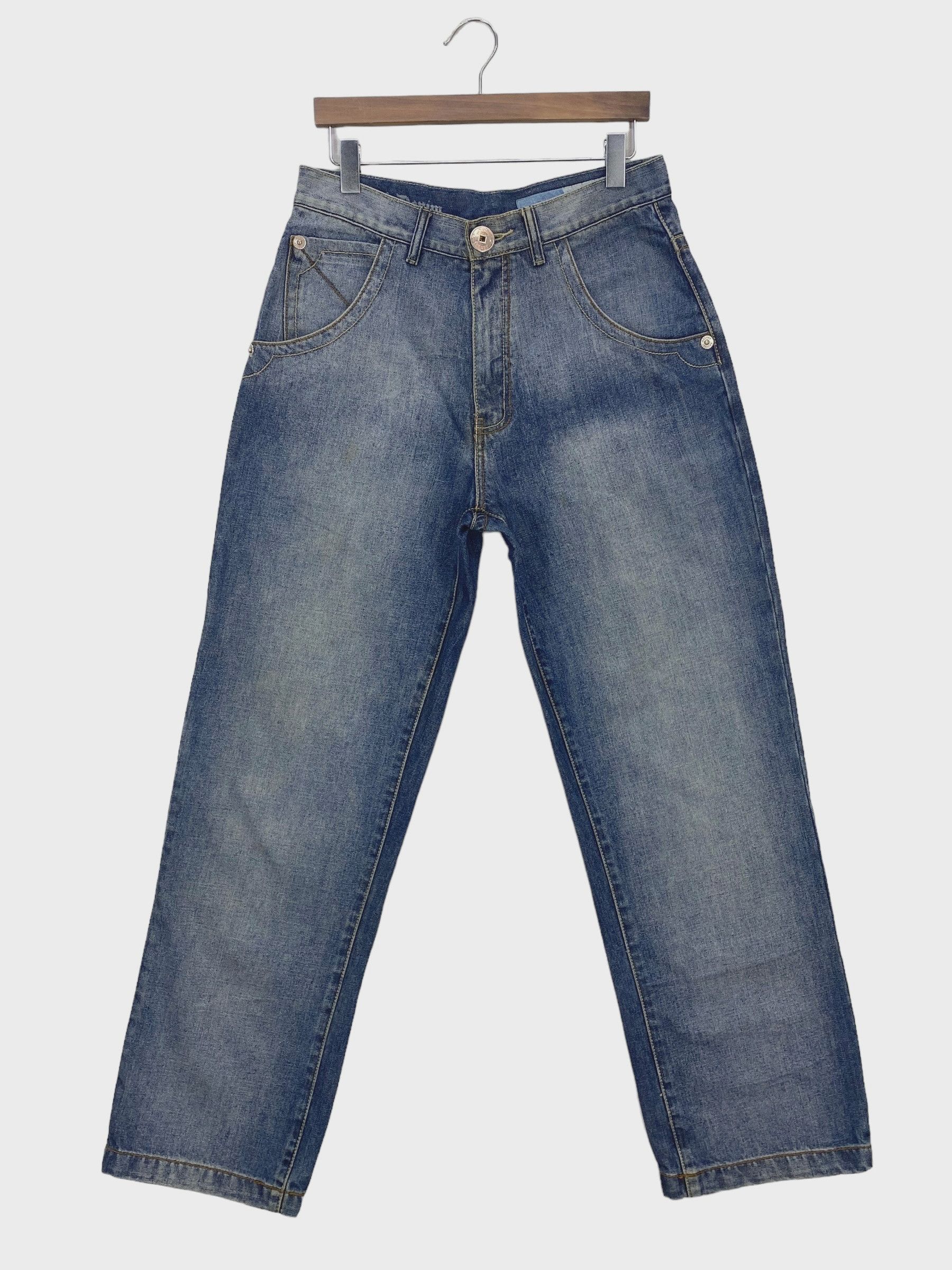 Other Azure Baggy Jeans Hip Hop Jay Z Medium Wash Men Jeans Size US 31 - 2 Thumbnail