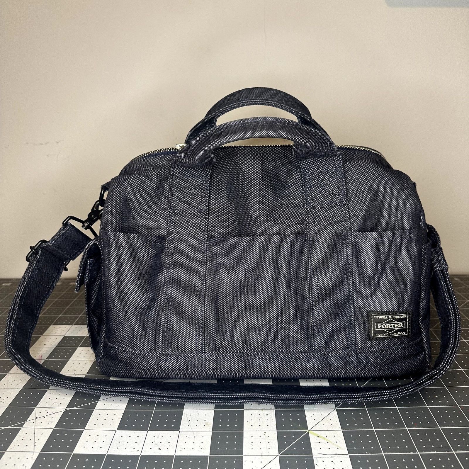 Porter Porter Yoshida & Co Navy Canvas Handbag Size ONE SIZE - 1 Thumbnail